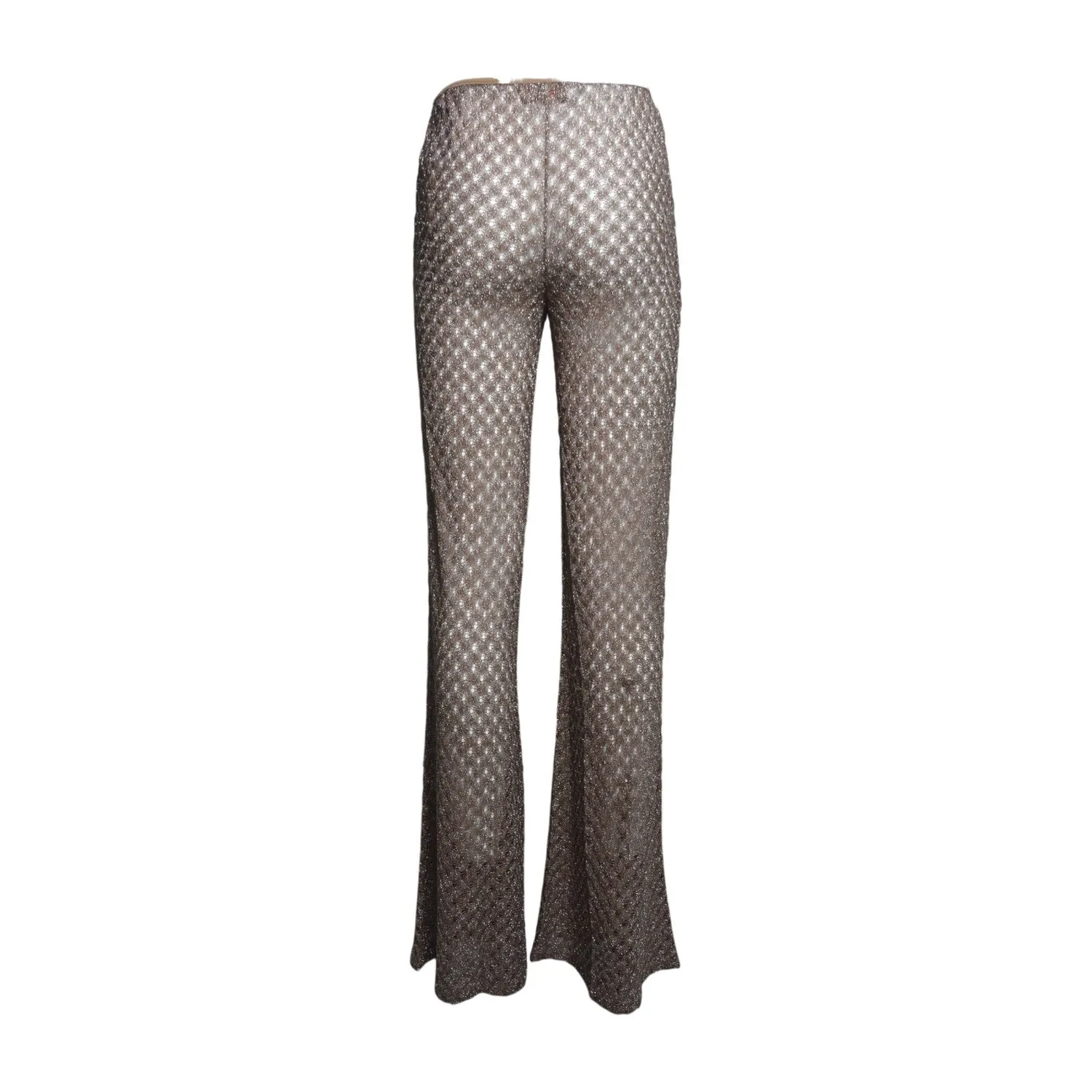 Missoni MC25SI00BR014D pantaloni marroni viscosa