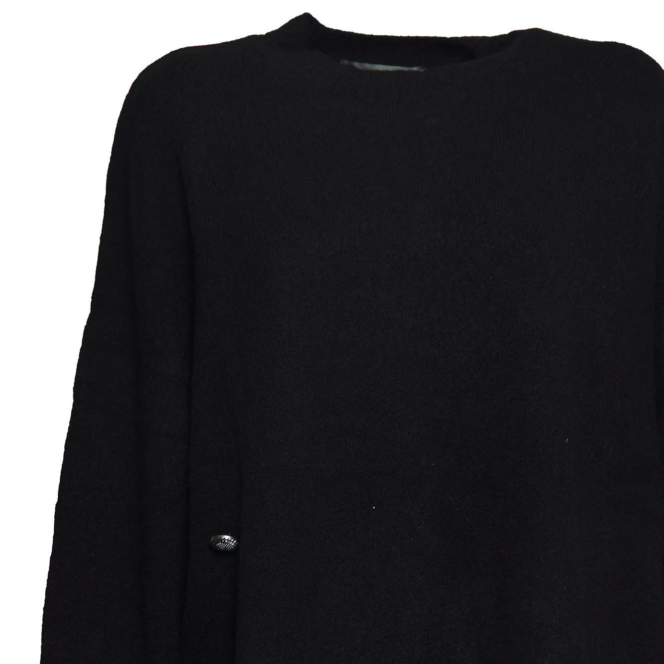 Akep MGKD15100 Andrea pullover girocollo nero ricamato