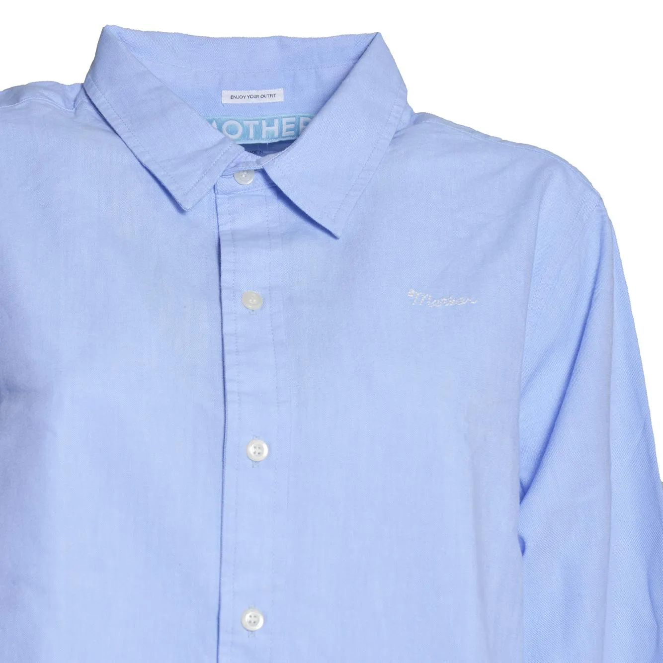 Mother 27142083 The Bestie camicia azzurra cotone