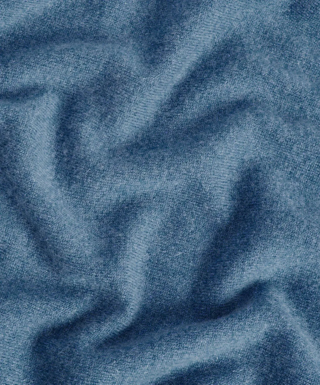 Rodier maglione girocollo cashmere 2 fili blu uomo