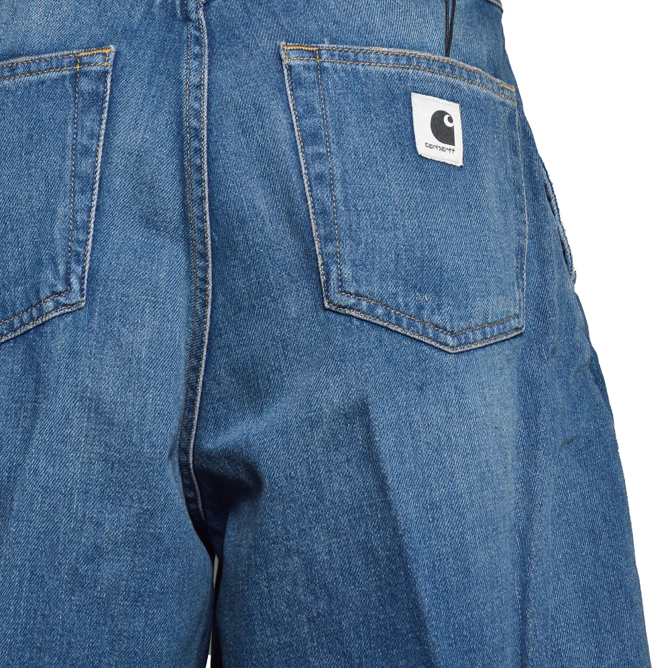 Carhartt WIP I033345 Alta shorts blu S denim cotone
