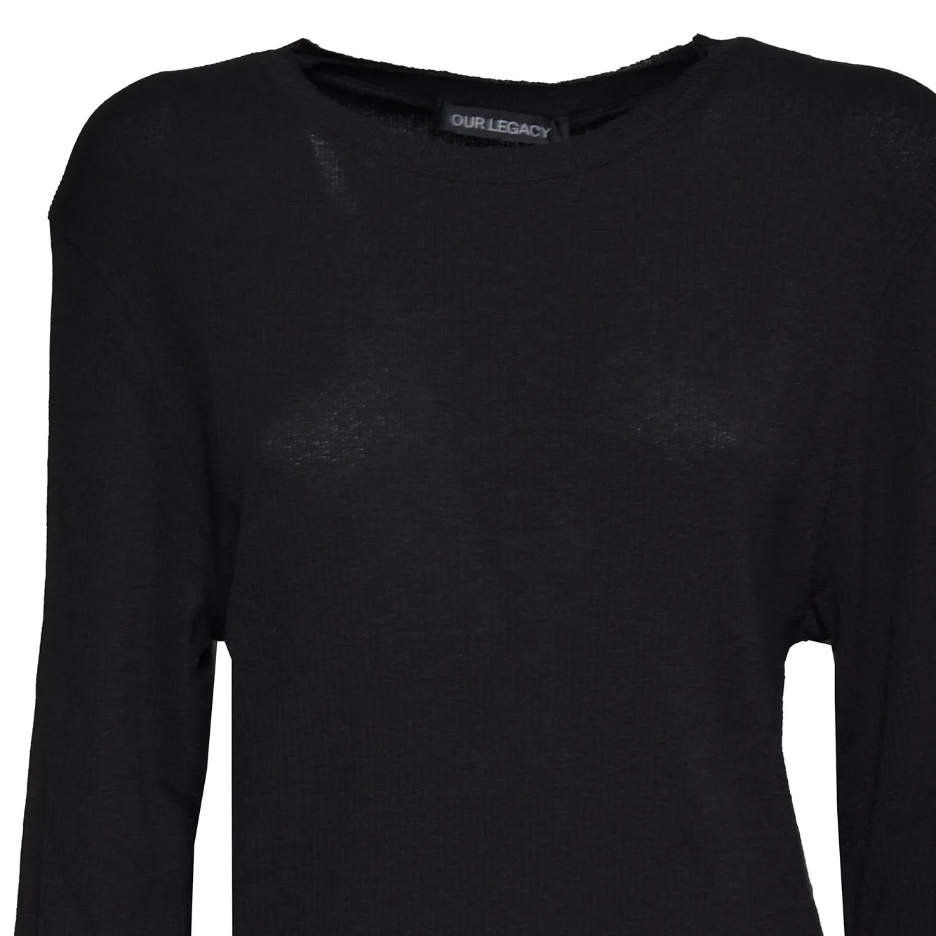 Our Legacy M4266EC maglia uomo nera ripple rib