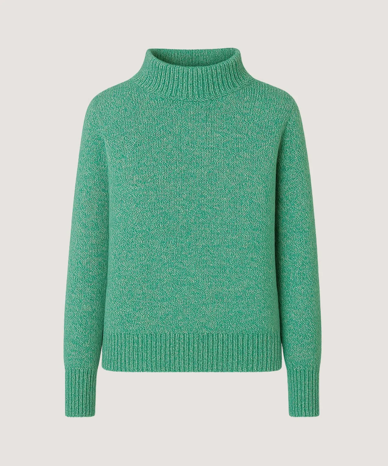 Rodier Maglione collo a imbuto verde mélange