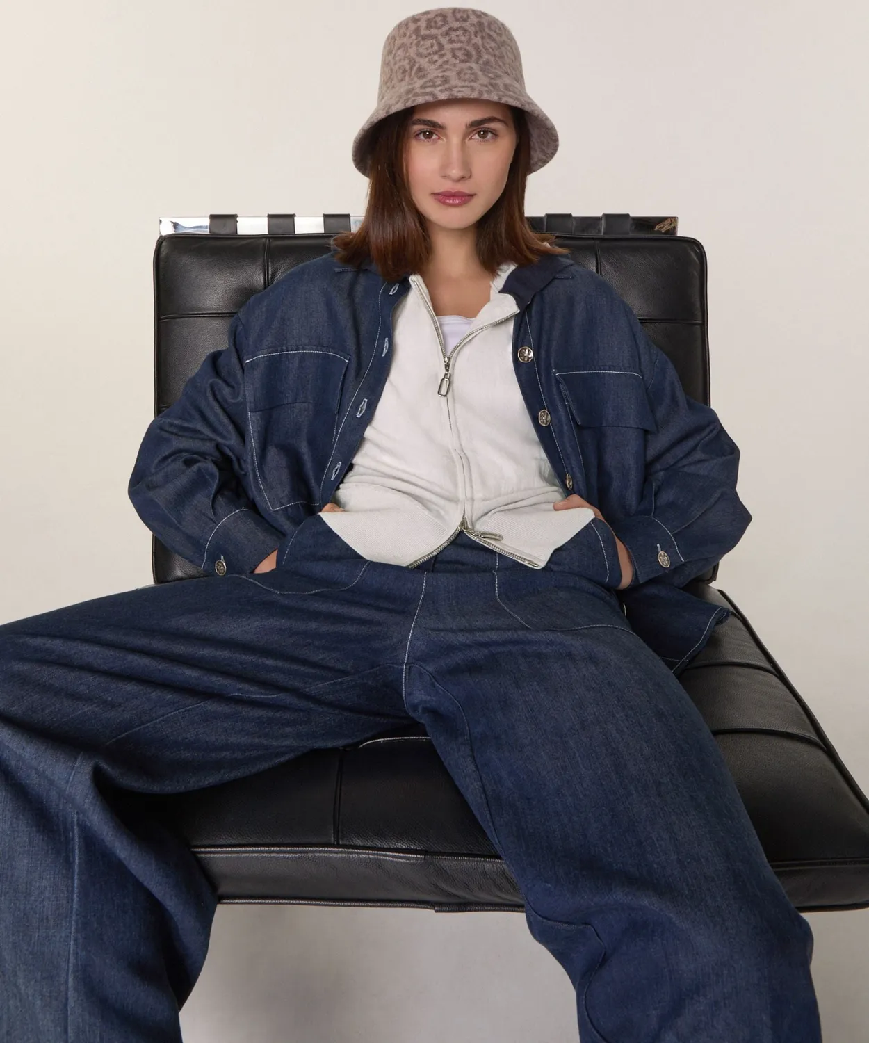 Rodier Camicia Oversize Denim Blu Denim S/M
