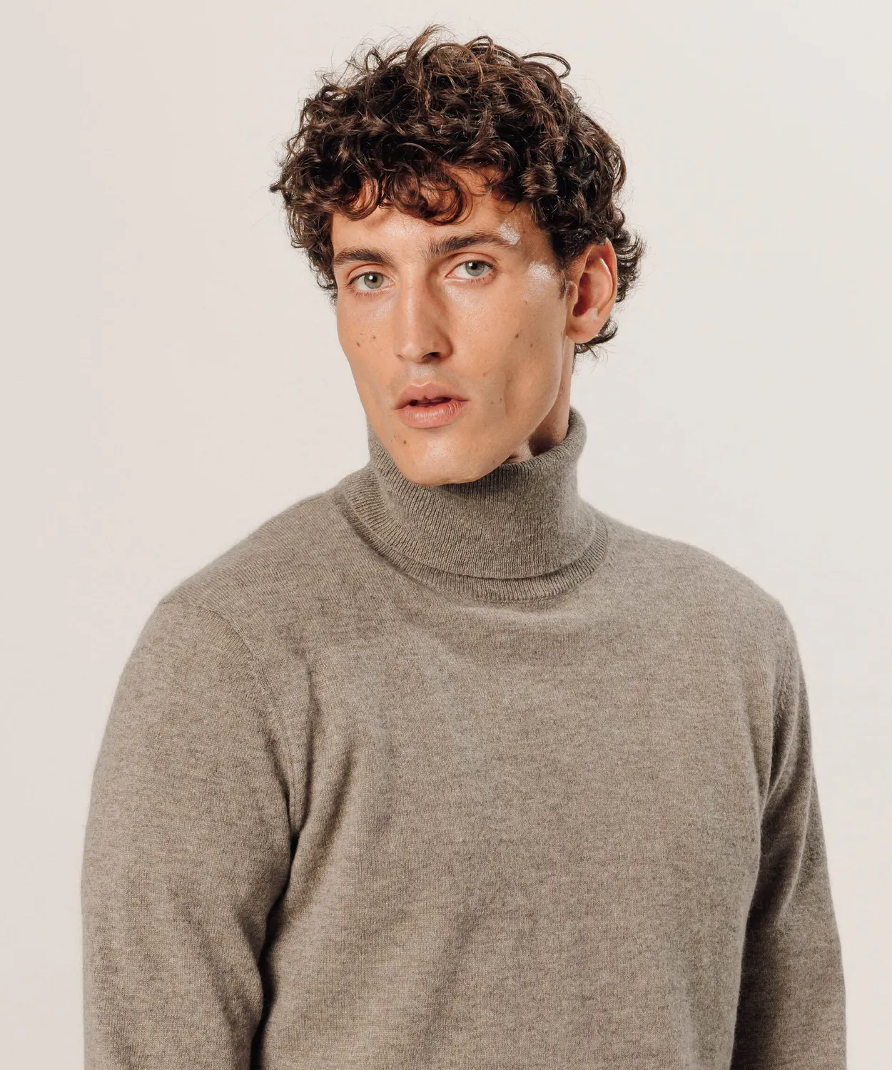 Rodier maglione dolcevita 100% cashmere beige