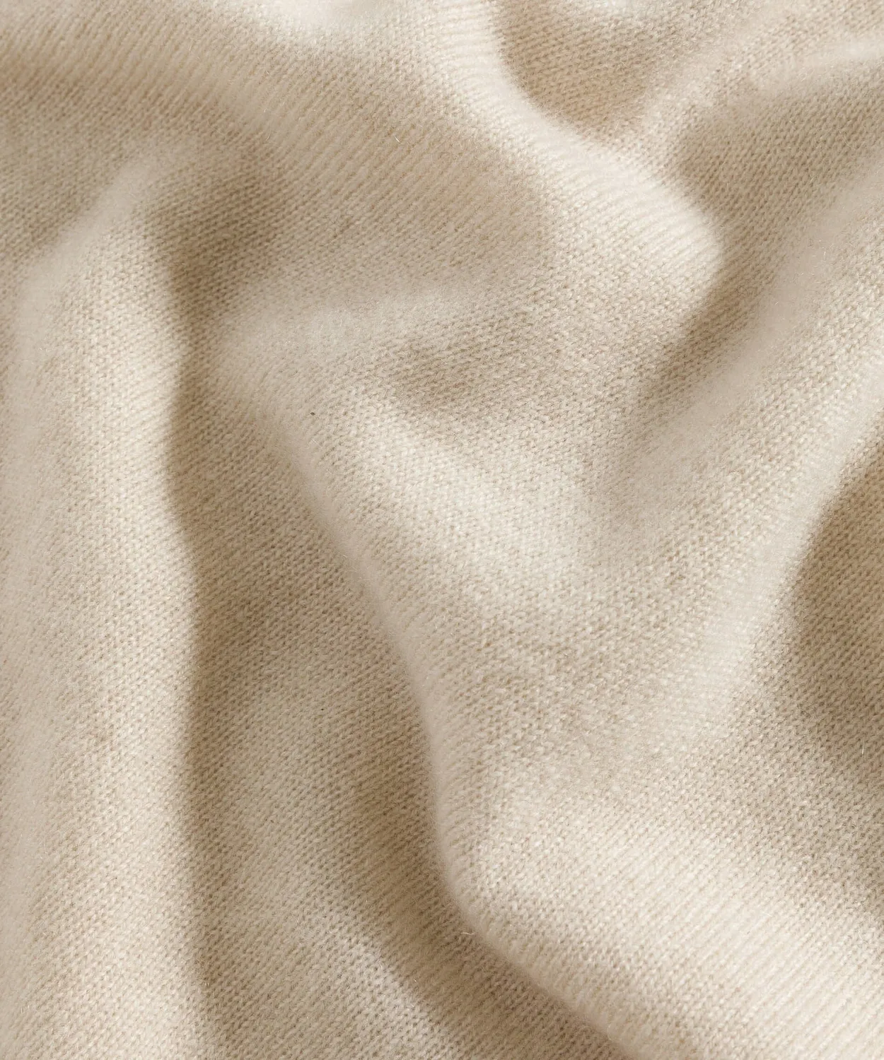 Rodier Maglione Girocollo Cashmere Beige S 2 Fili