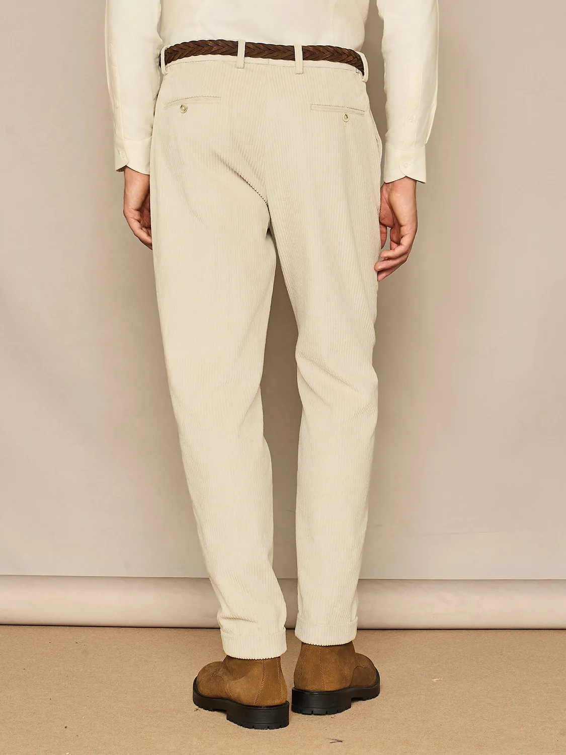 Paul Taylor Pantalone Wide Fit Velluto Ghiaccio