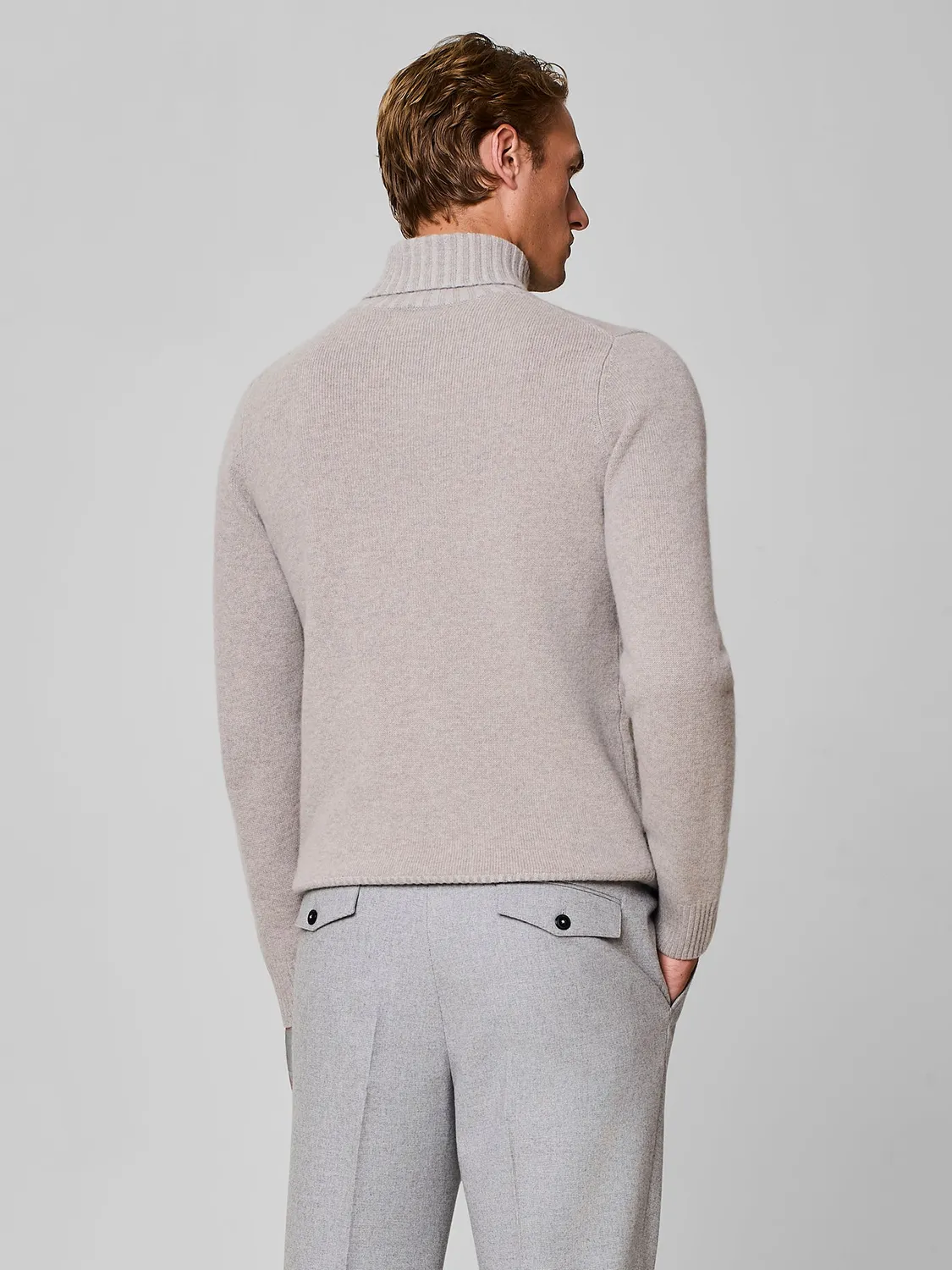Paul Taylor Vanisé dolcevita cashmere lana taupe finezza 12