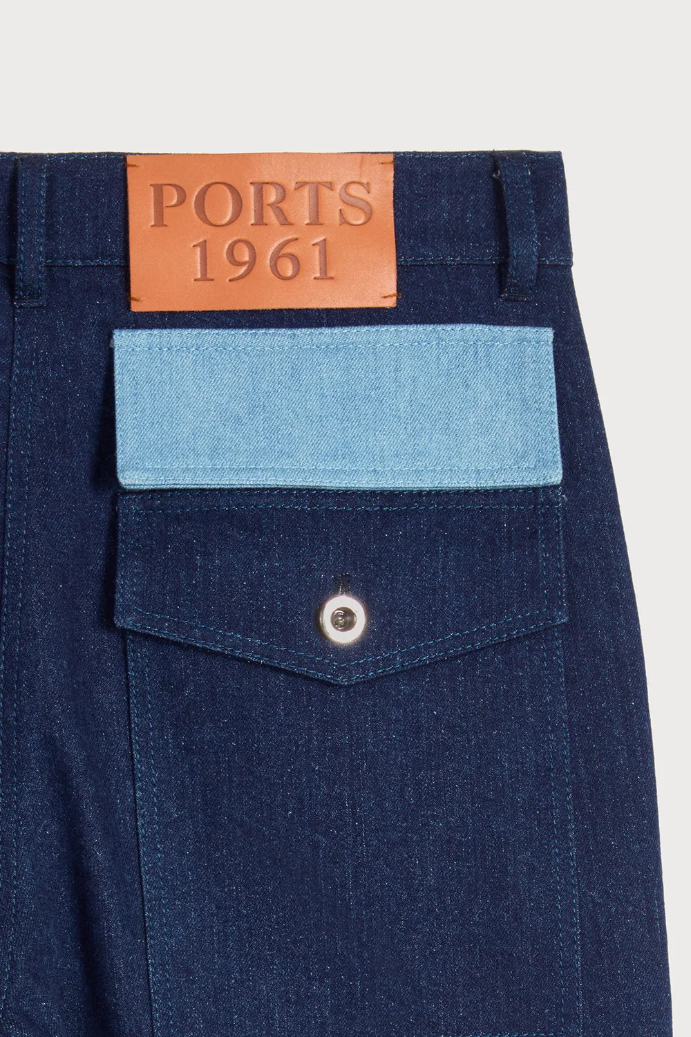 PORTS 1961 PF25 jeans bicolore blu regular fit