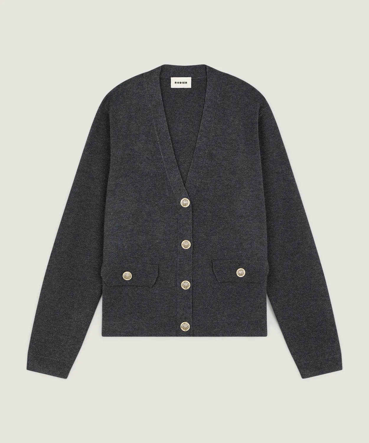 Rodier giacca corta maglia Milano grigio scuro donna