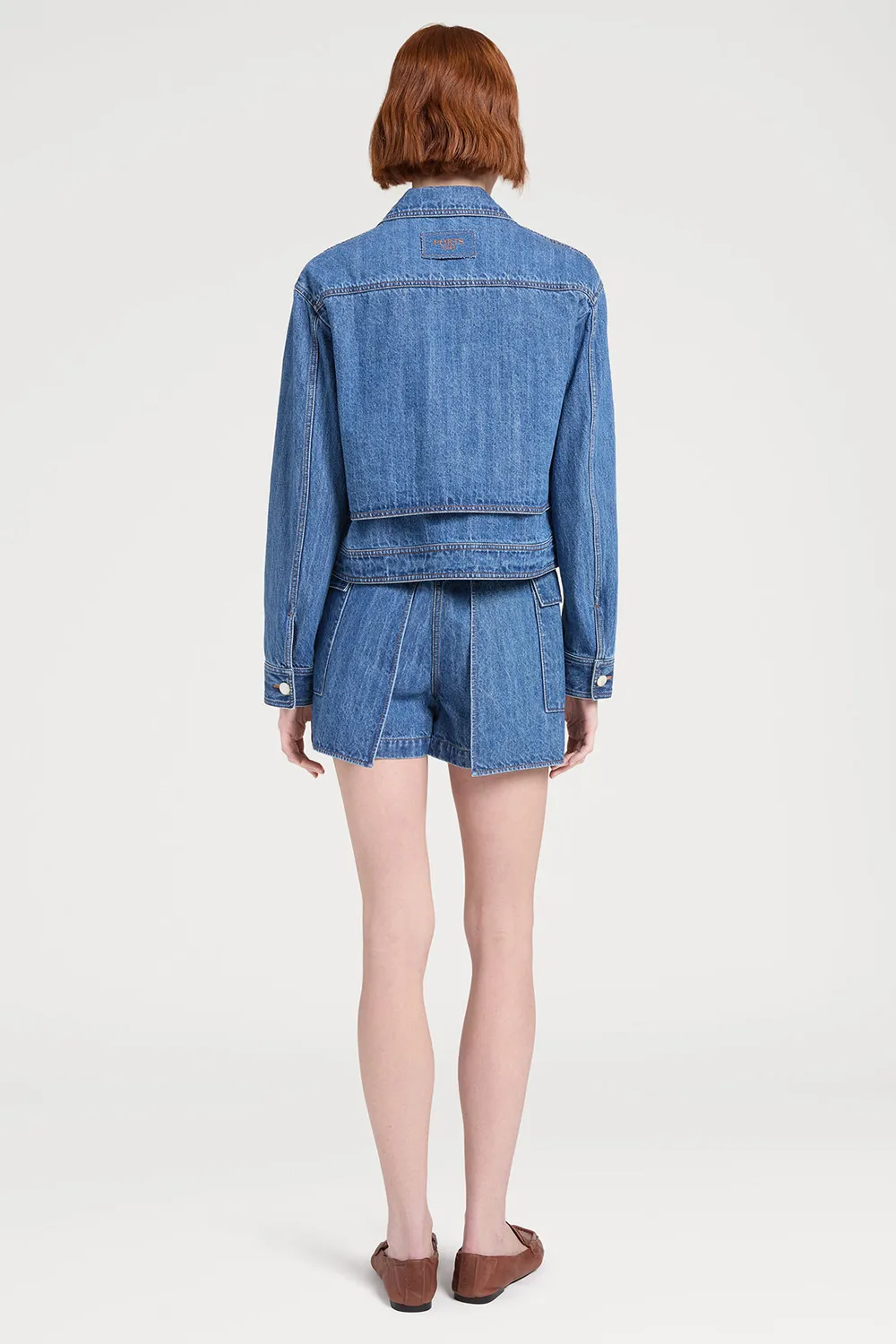 PORTS giacca denim classic blue indaco medio