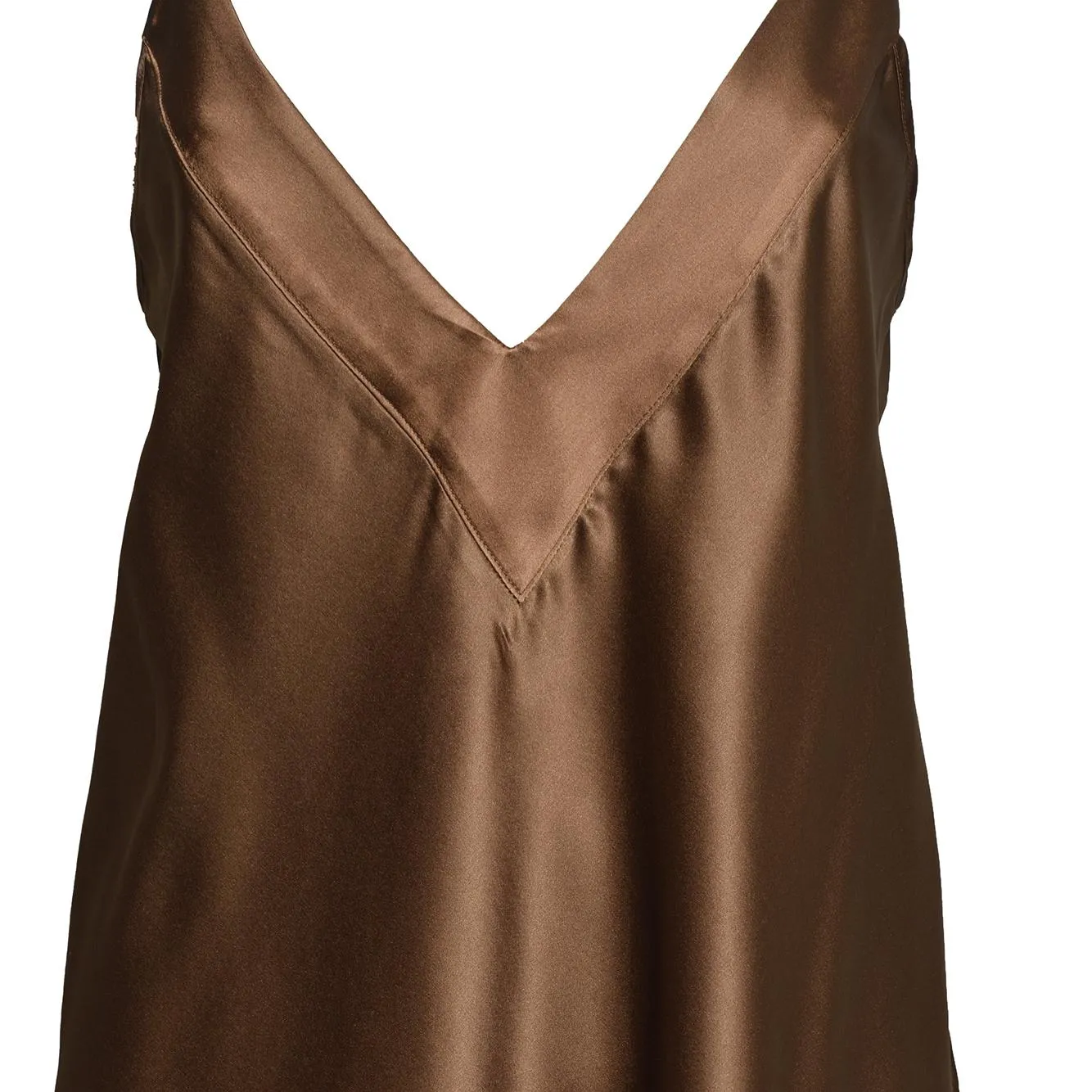 Solotre M1AB0092 top cioccolato seta