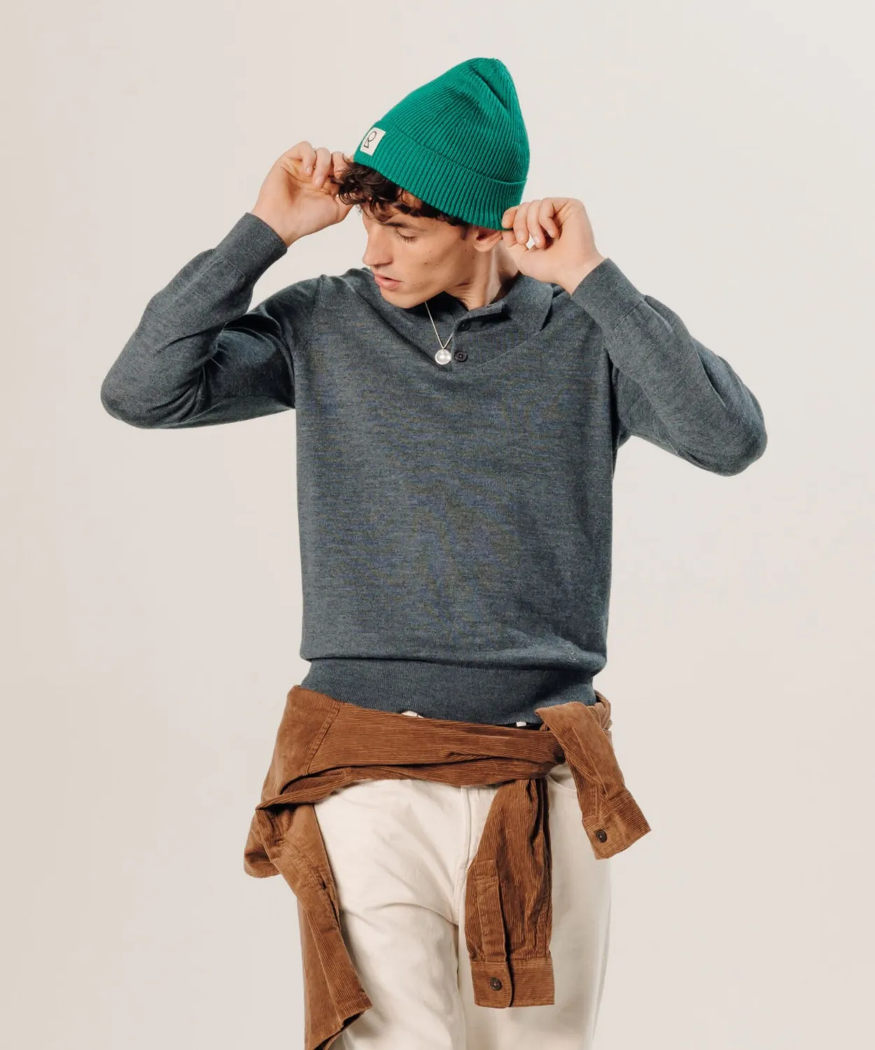 Rodier Cappello Lana Merino Verde Bottiglia Unisex