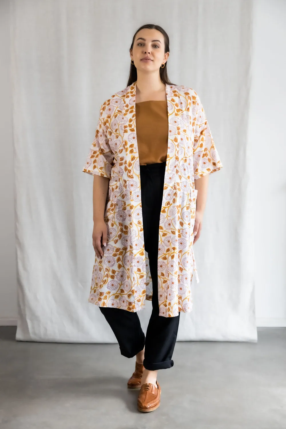 Jyoti - Fair Works Rohani cardigan cotone floreale