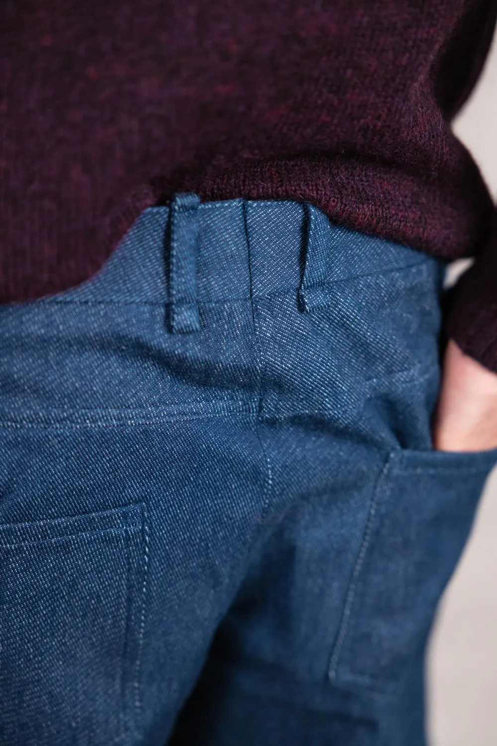 Jyoti Fair Works Prakrit jeans denim cotone