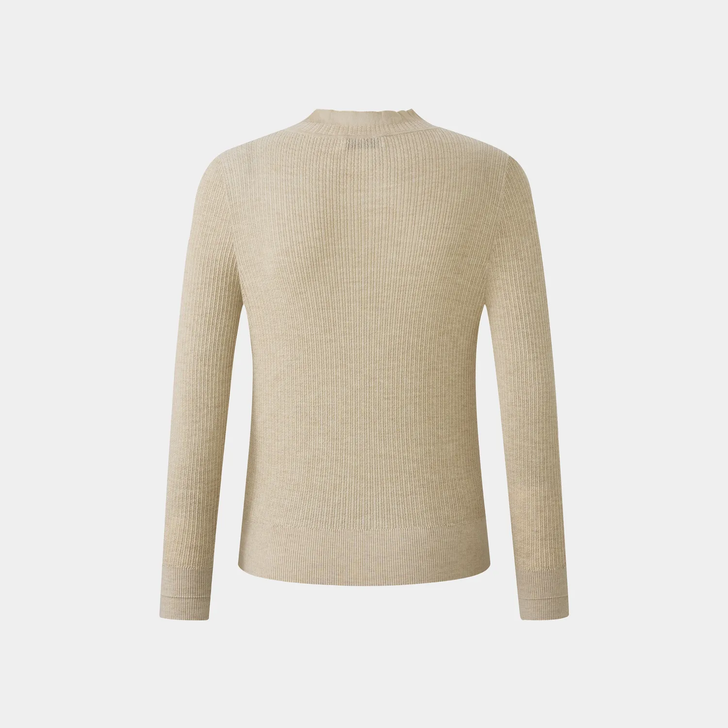 PORTS LQ9K427WKF034 maglia dolcevita latte rouches