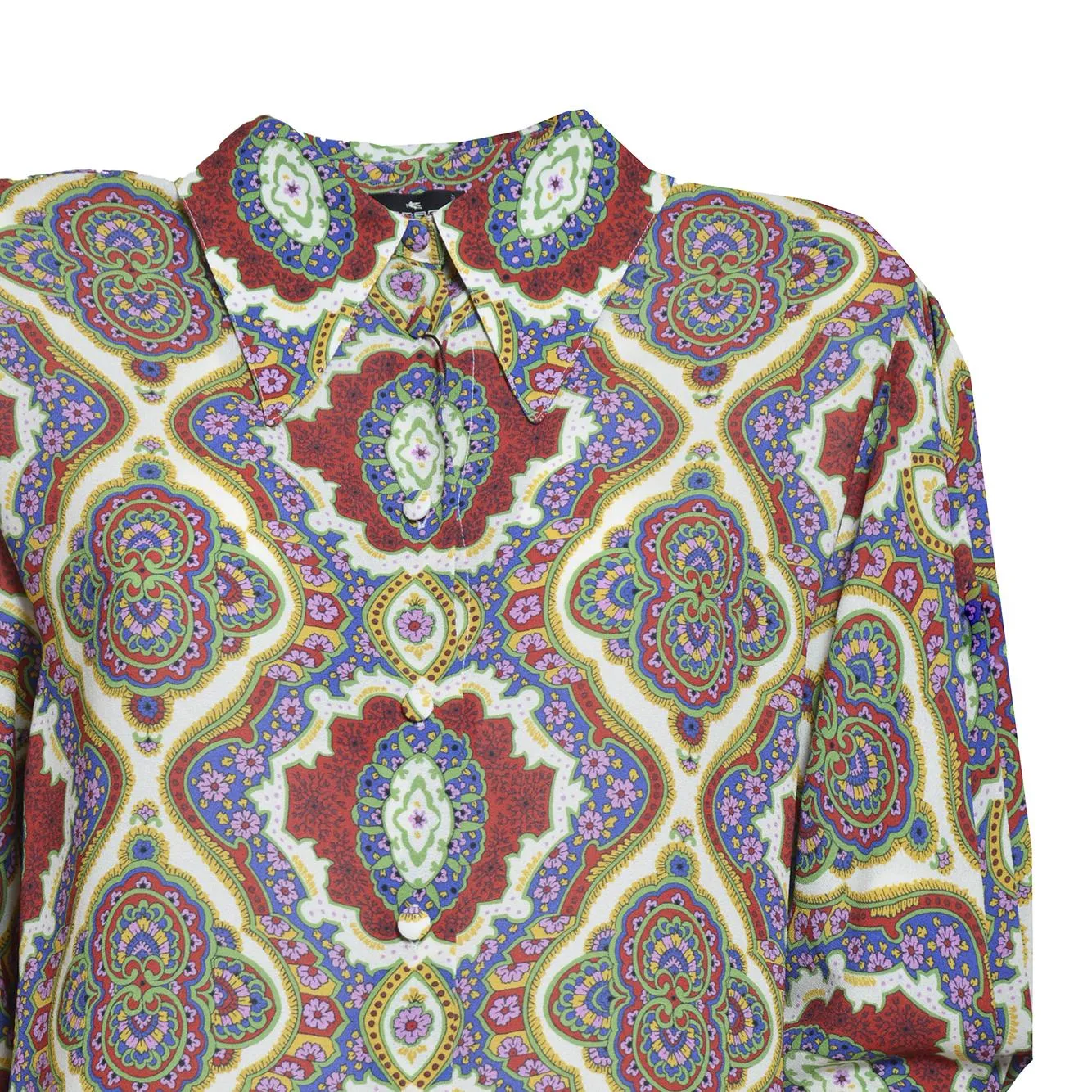 Etro WRIA002199SAD61 blusa viscosa multicolore medaglioni