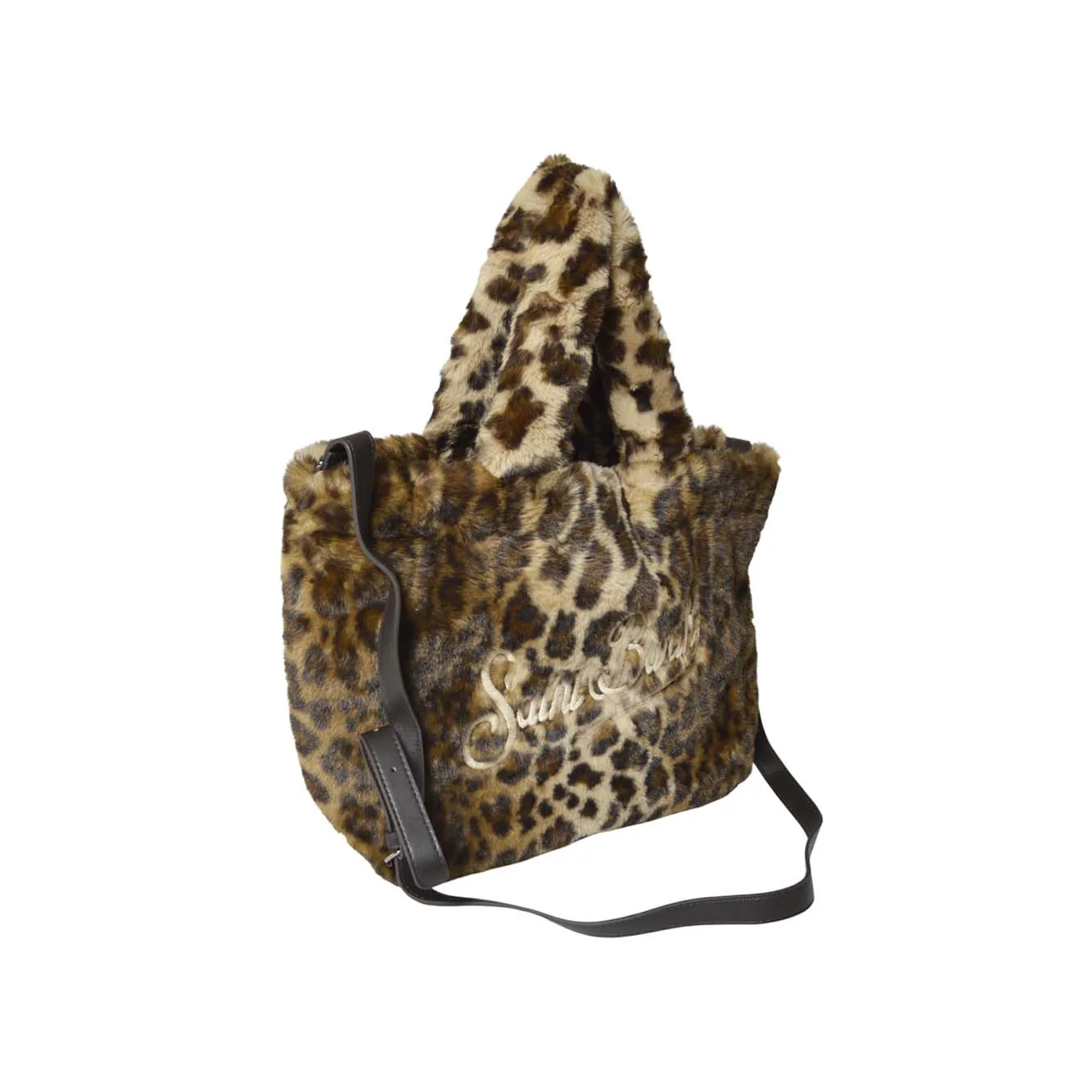 MC2 Saint Barth Colette Soft Fur shopping bag leopardata UNI