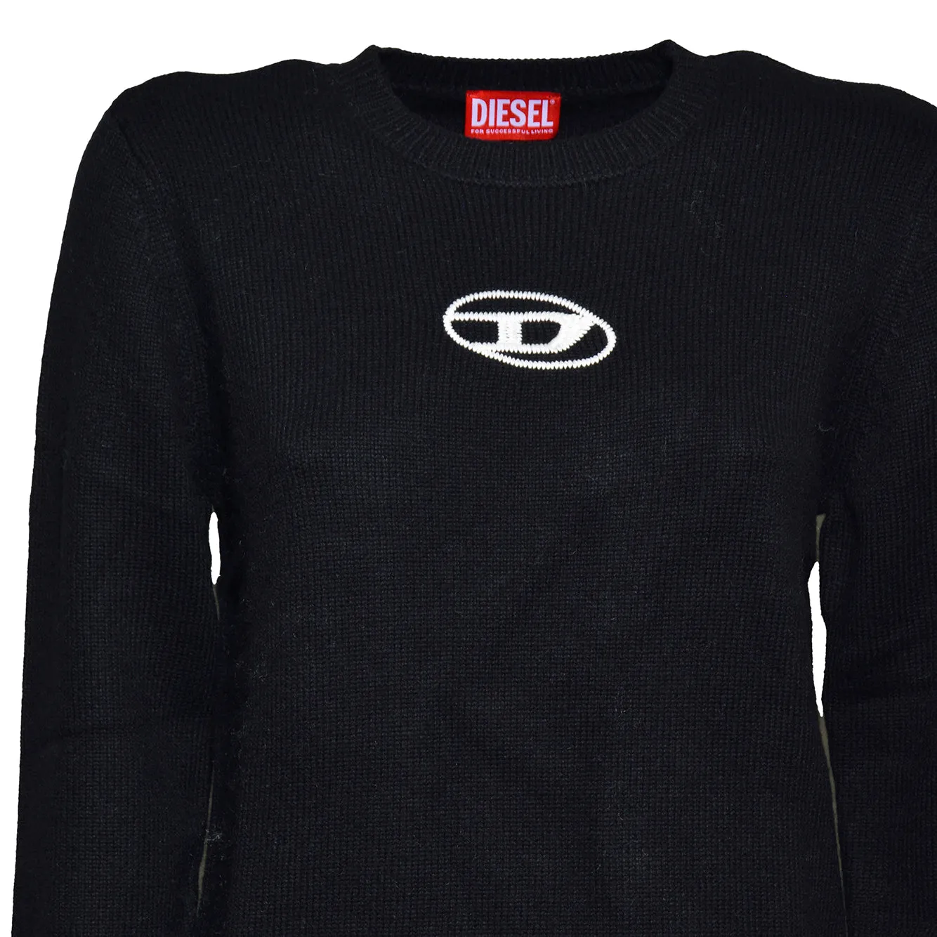 Diesel Junior Klimo cardigan nero ragazzo lana cashmere