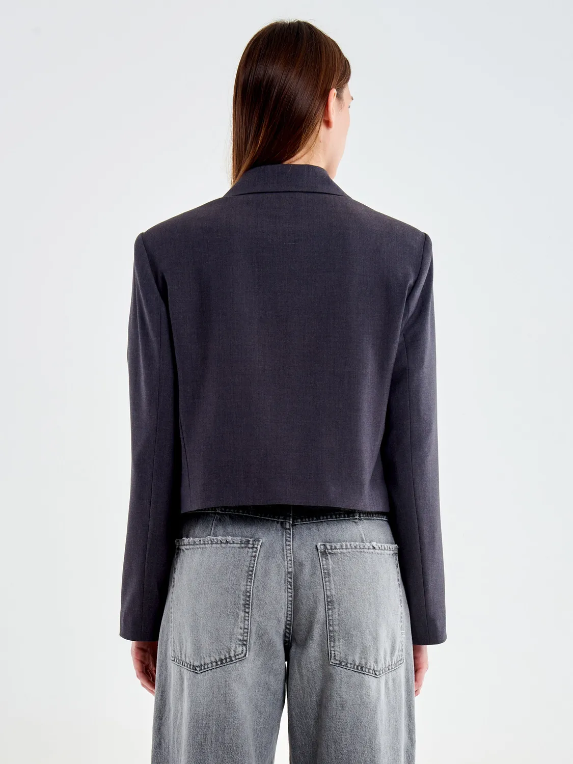 VICOLO Blazer Corto con Fiocchi blazer grigio S M L