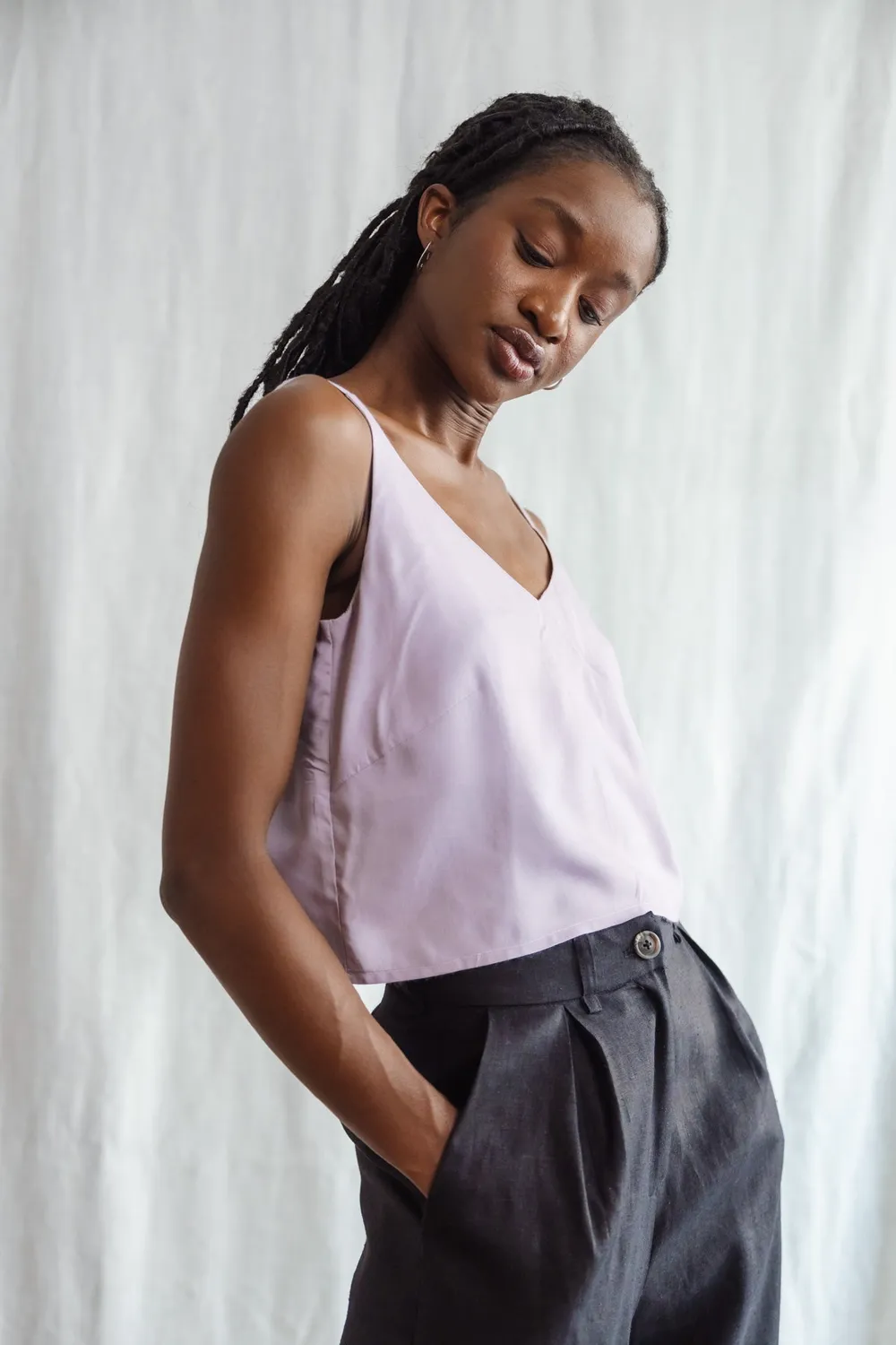 Jyoti Iyani crop top ecovero lilla