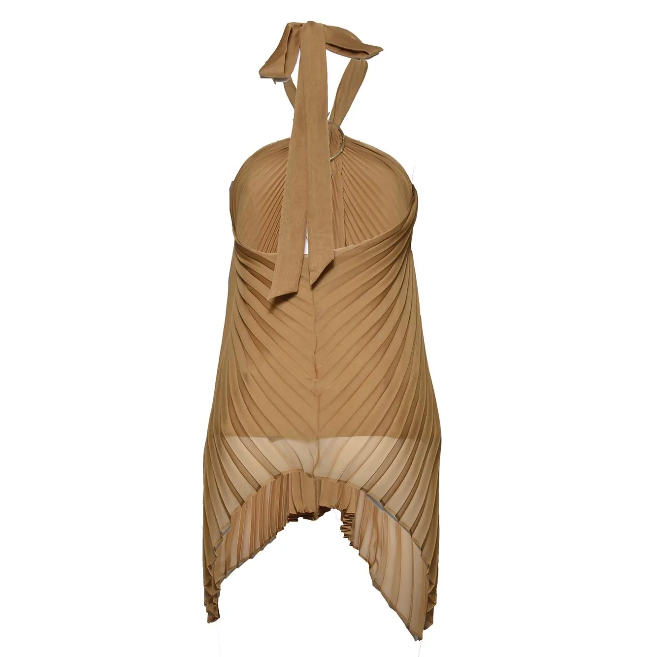 Max Mara 2611161014600 canotta cammello poliestere