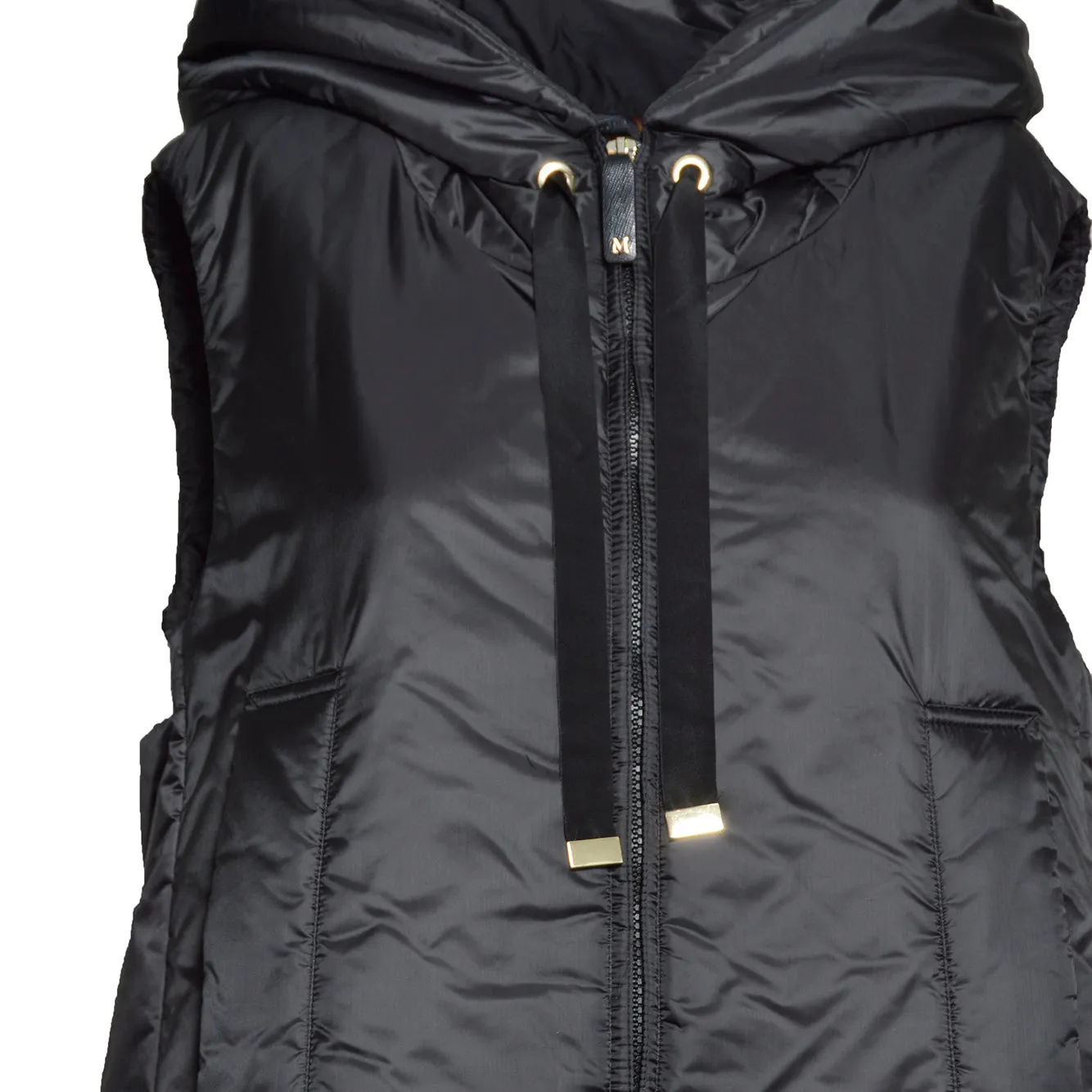 Max Mara The Cube Greengo piumino smanicato nero 009