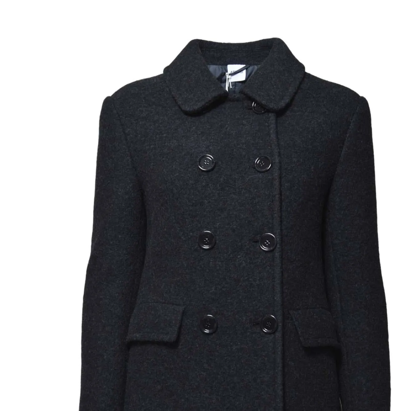 Aspesi 0757 Cappotto Lana Donna Blu Notte Taglia 46