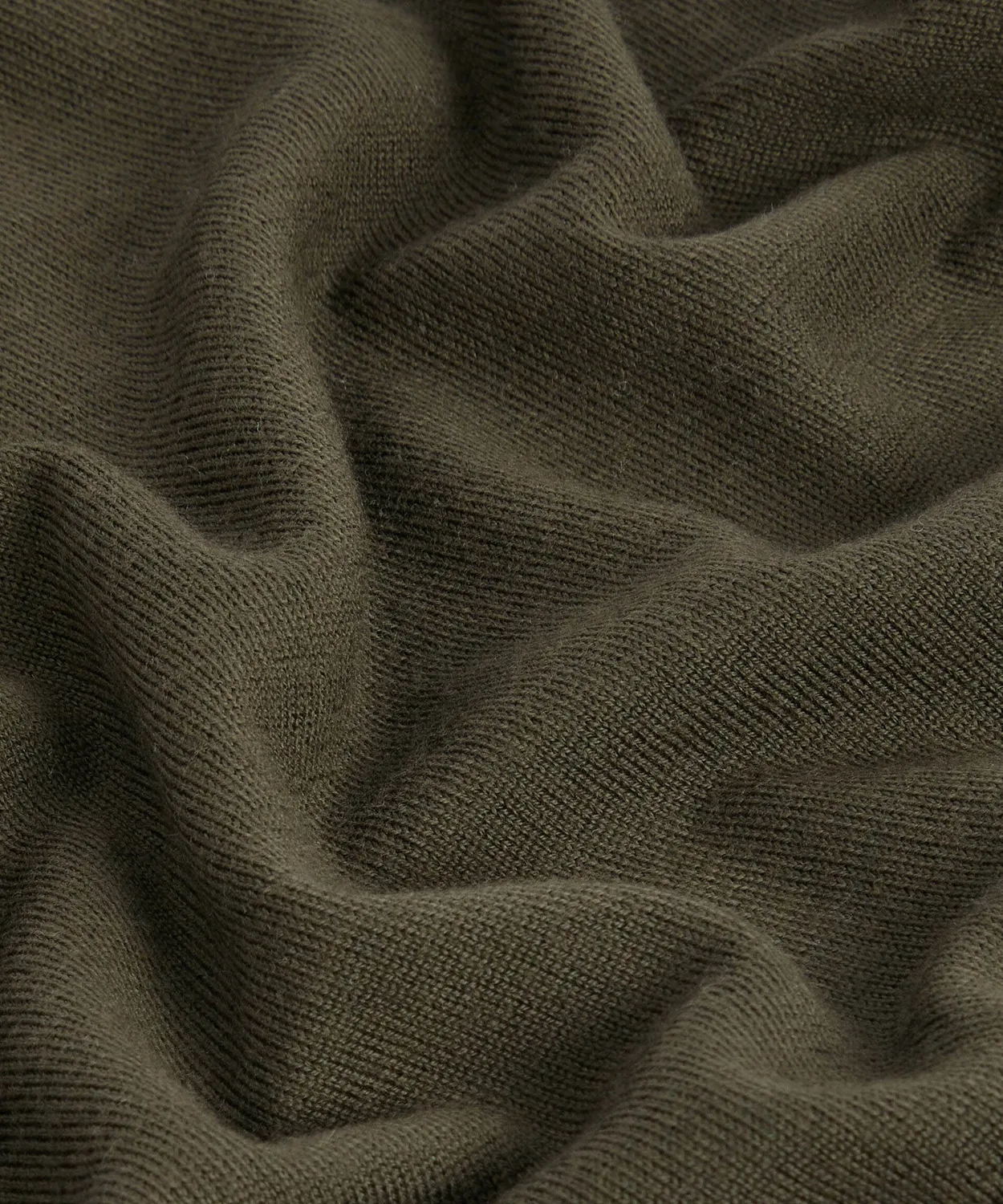 Rodier Maglione Dolcevita Lana Merino Uomo Verde Khaki