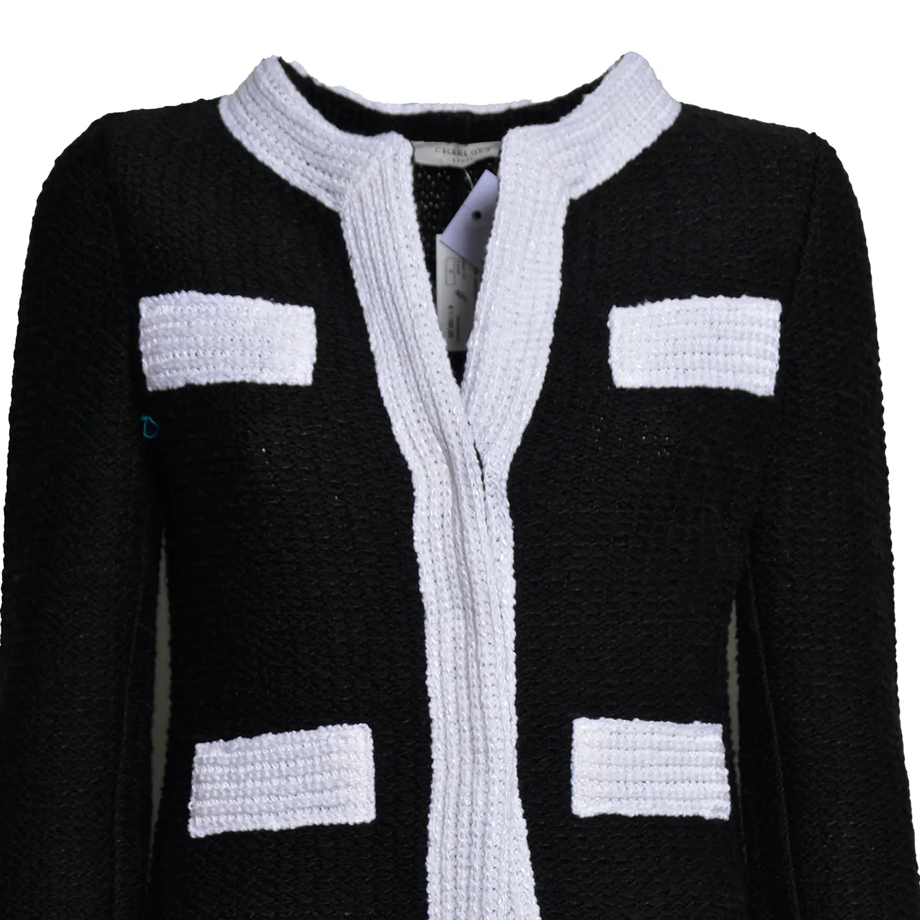 Charlott 749600 blazer nero bianco bicolore