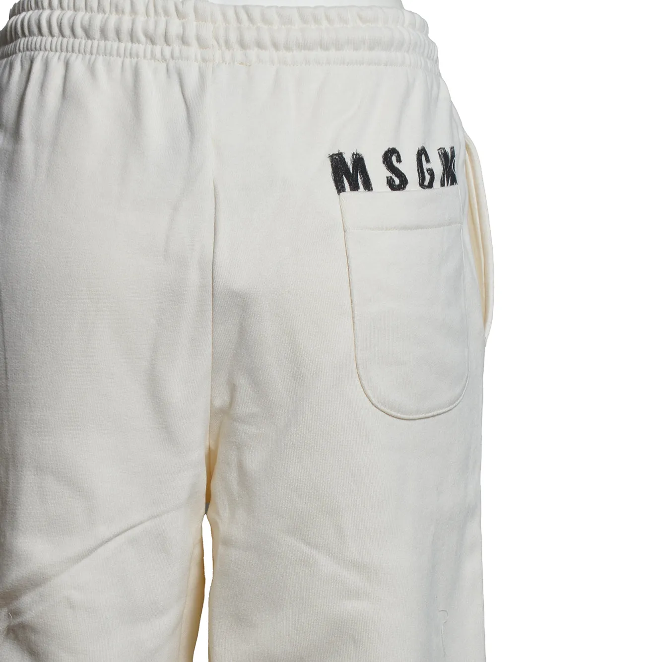 MSGM Junior F6MSJUFP016013 pantalone crema giallo