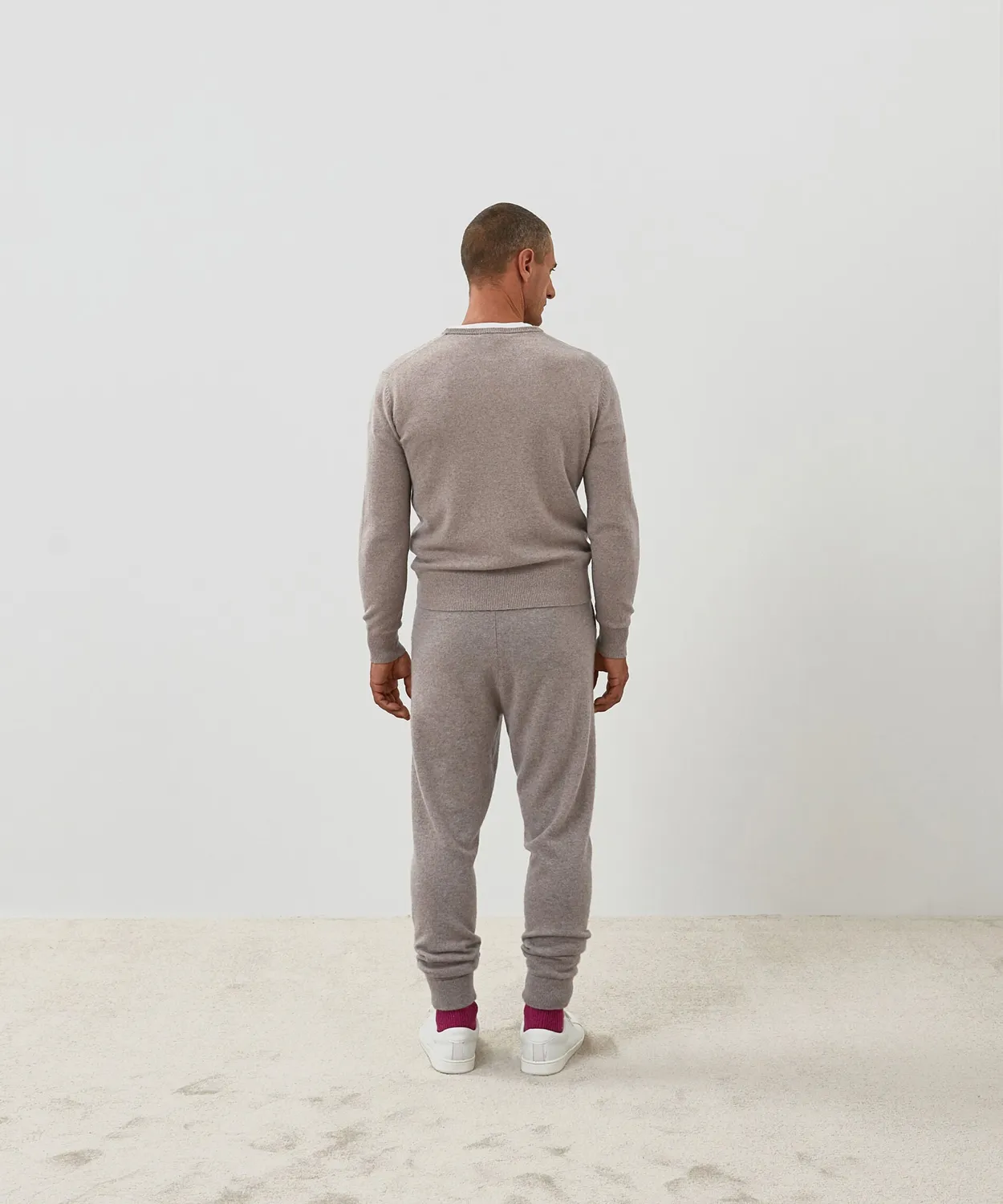 Rodier Maglia Girocollo Cashmere Beige Scuro Uomo Puro