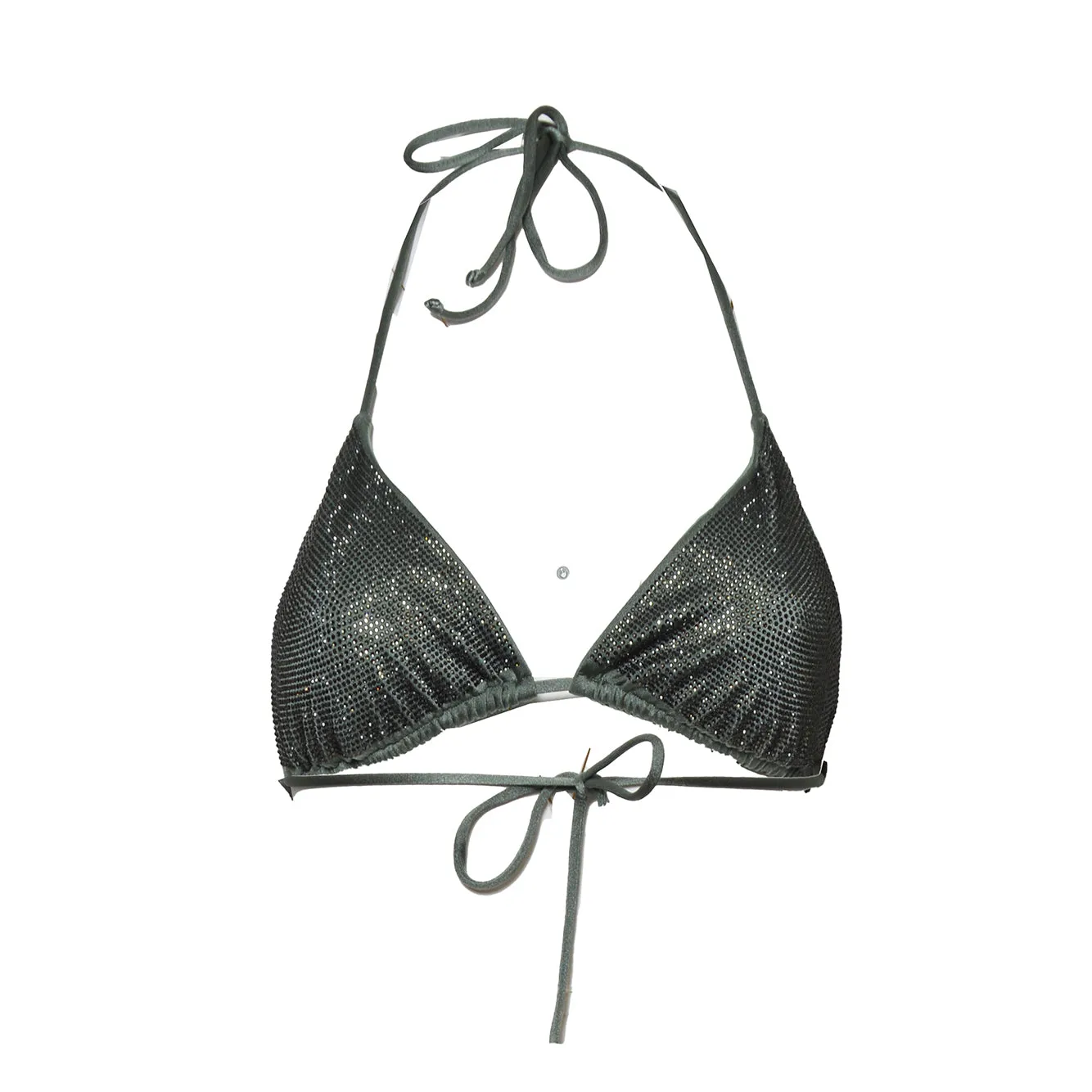 MC2 Saint Barth Anna top bikini verde militare