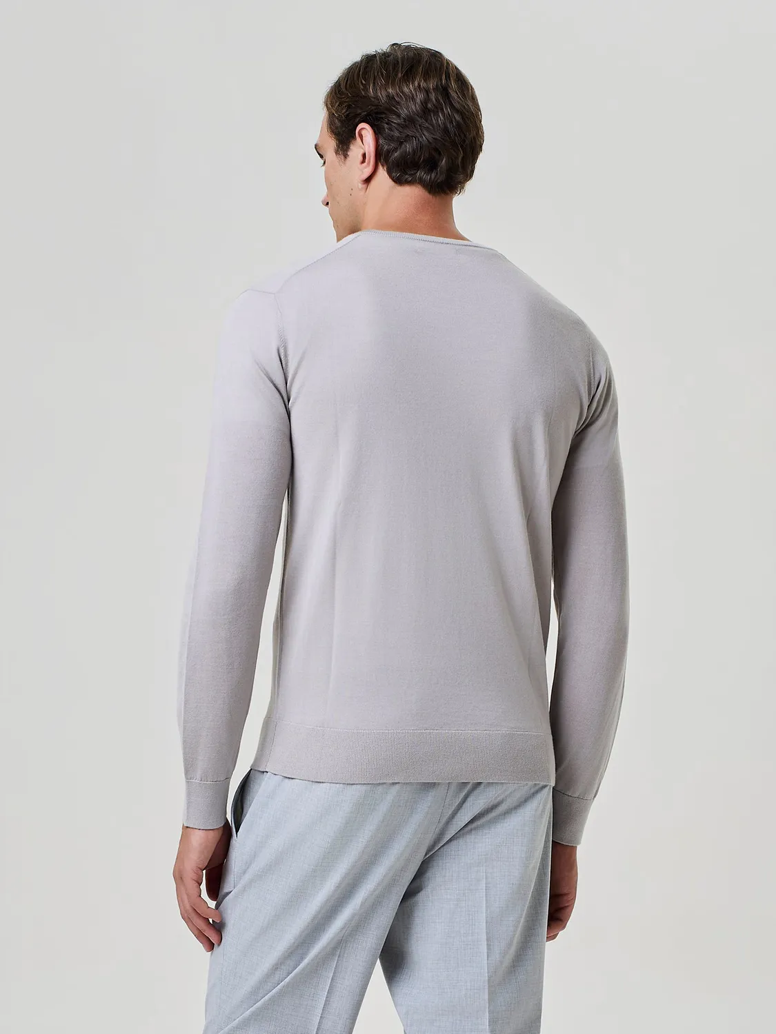 Paul Taylor Maglia Scollo V Misto Seta Burro