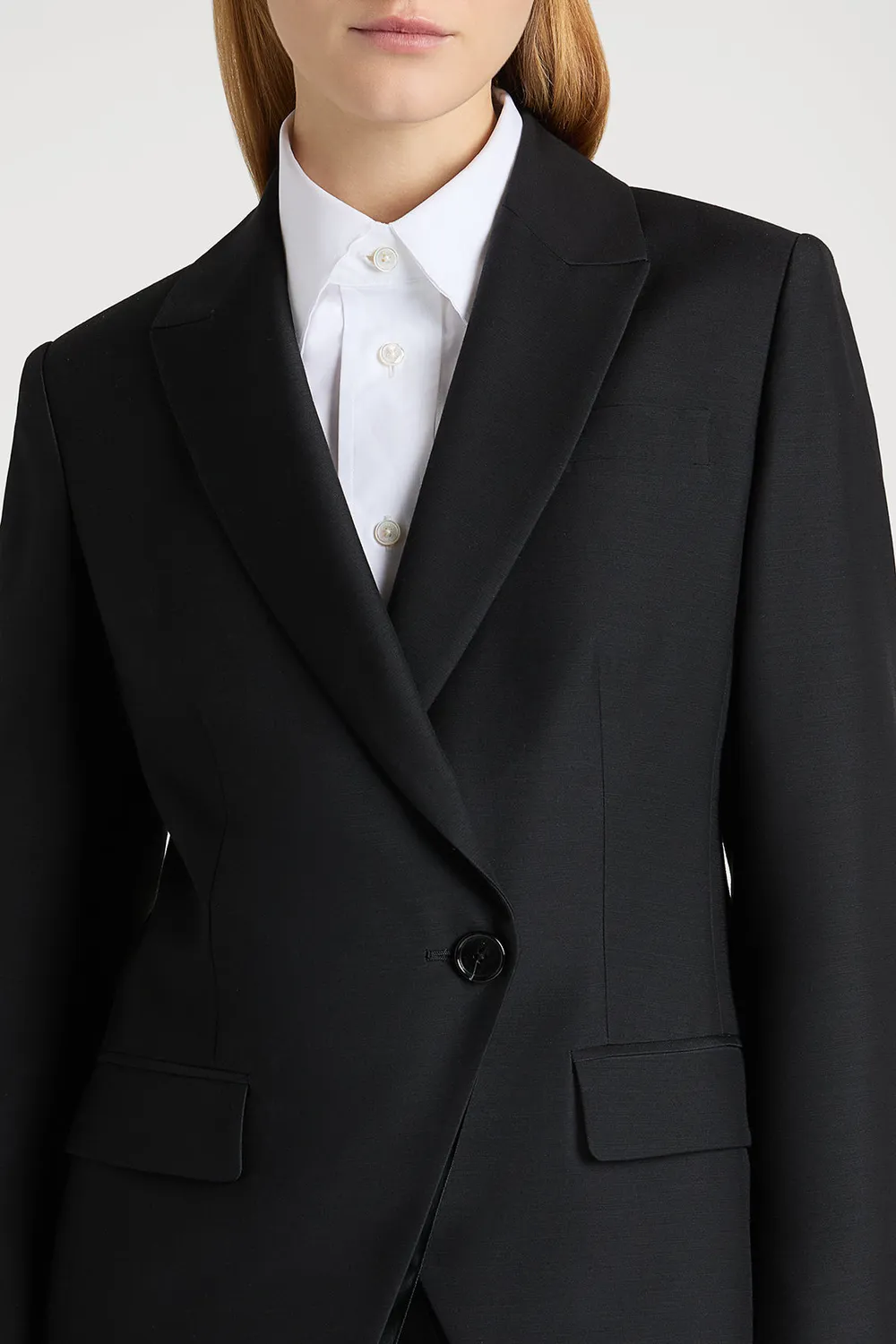 PORTS 1961 PW225BSB01 blazer nero lana monopetto