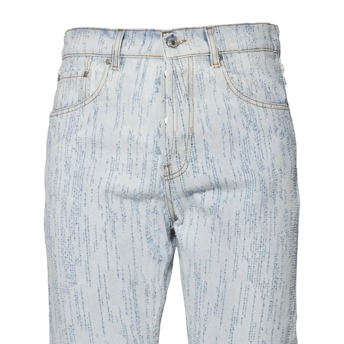 MSGM 3840MP230257085 jeans denim cotone blu