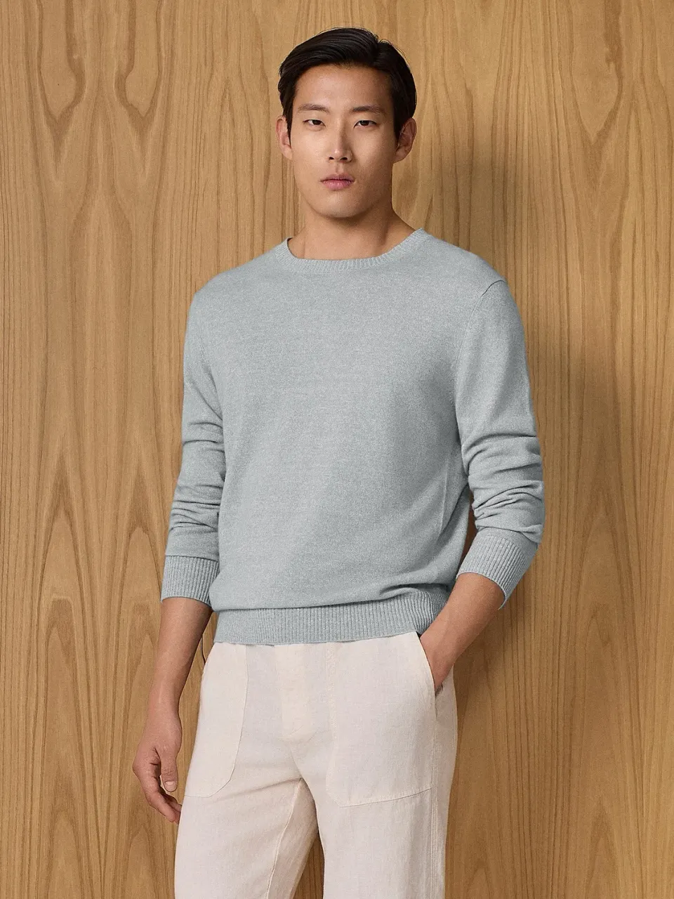 Paul Taylor Cloud maglione girocollo cashmere e lino