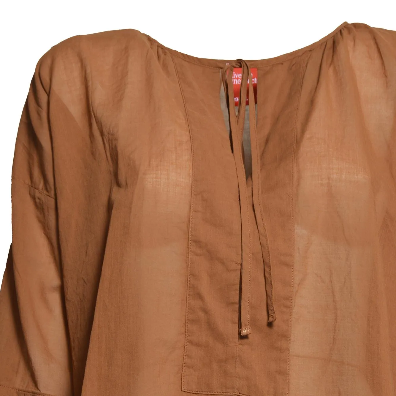 Merci CAM037 blusa marrone XS 100% cotone rust