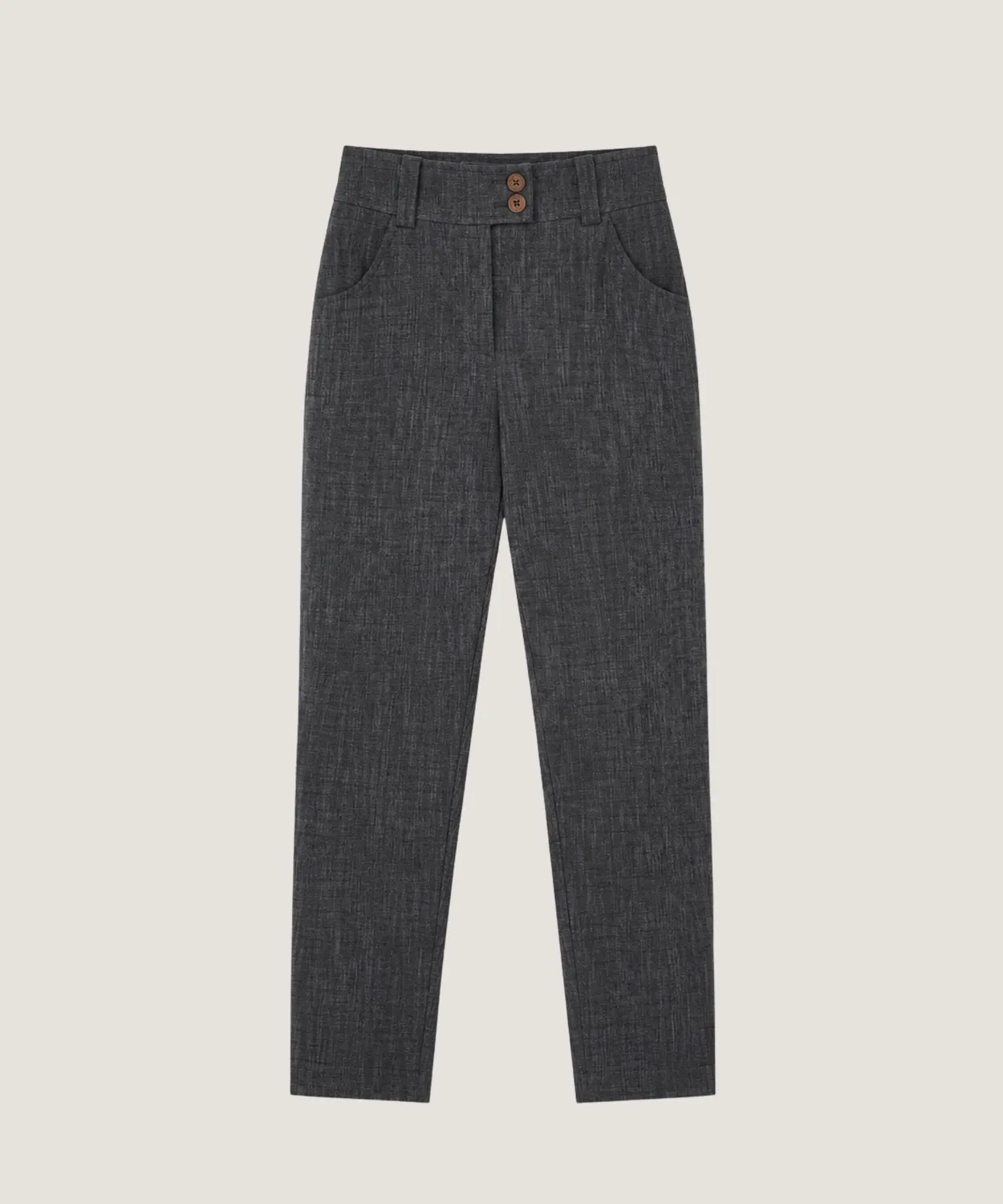 Rodier Pantaloni dritti viscosa Grigio Antracite 7/8
