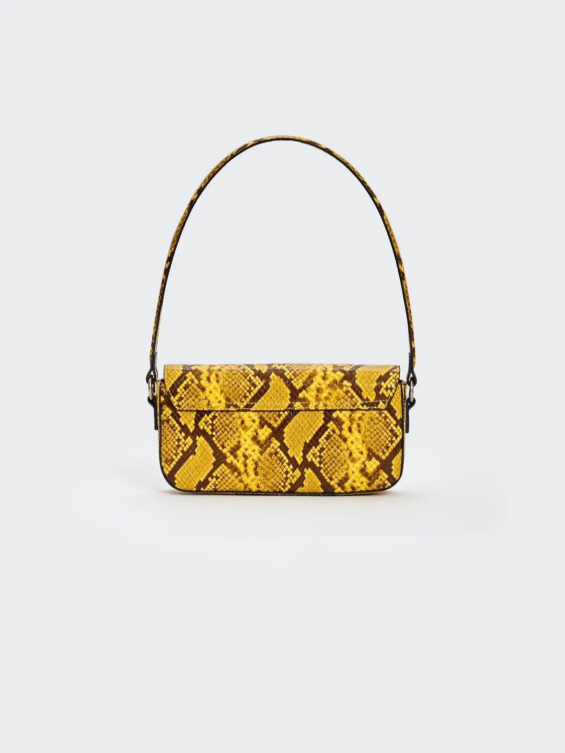 Vicolo Borsa Pencil Pitonata nera borsa ecopelle