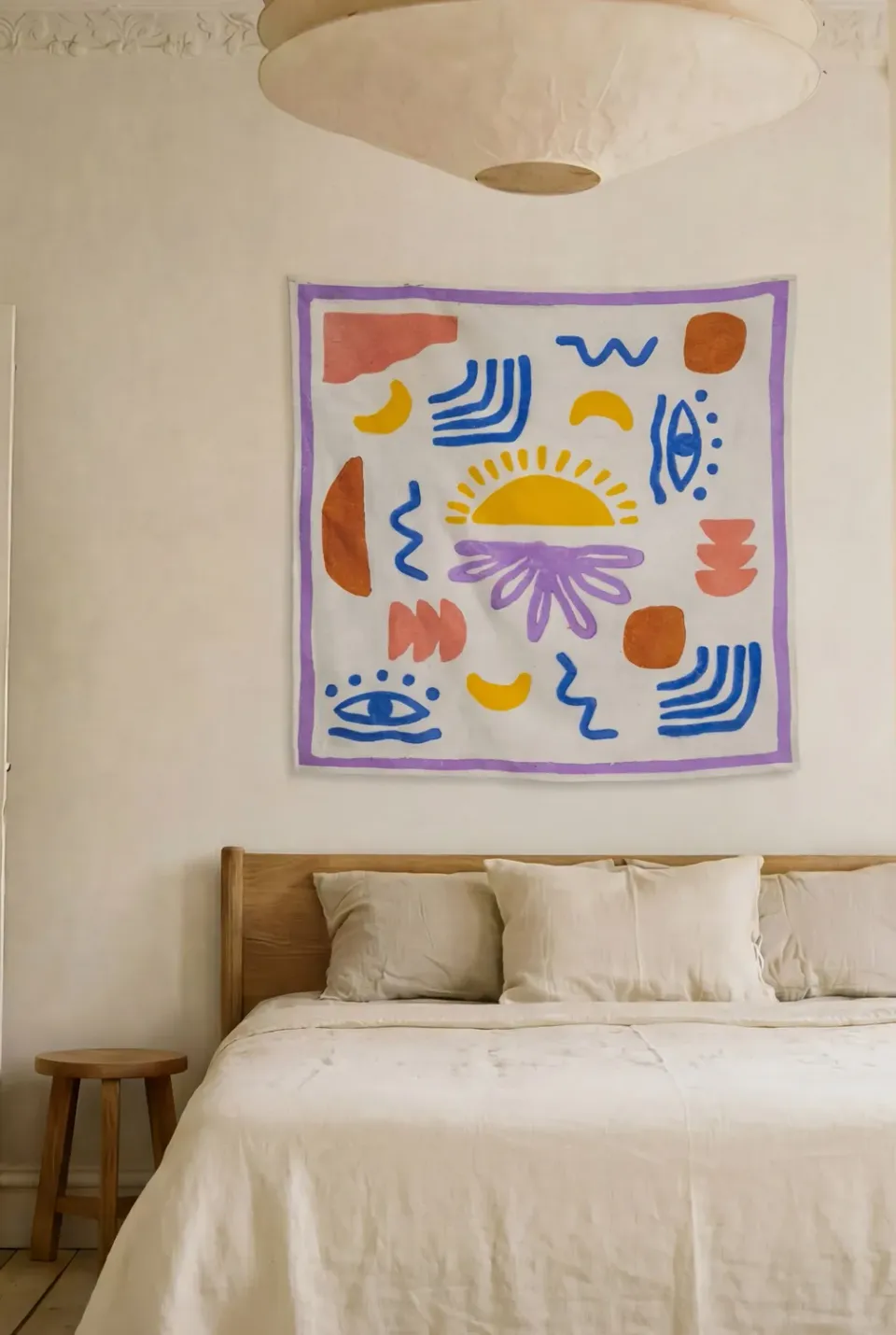 Jyoti Aankh arazzo da parete cotone multicolor