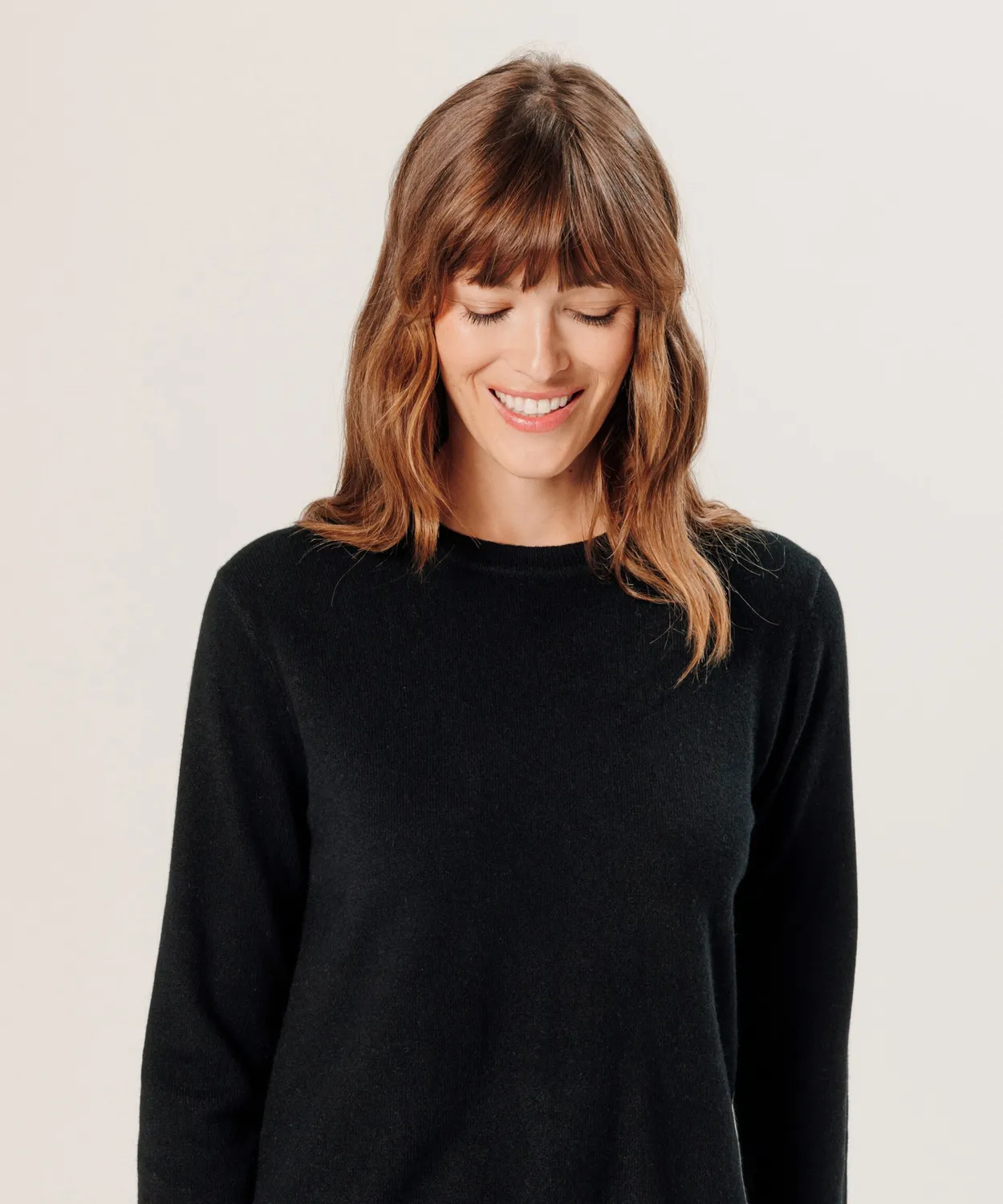 Rodier maglione girocollo cashmere nero 100%