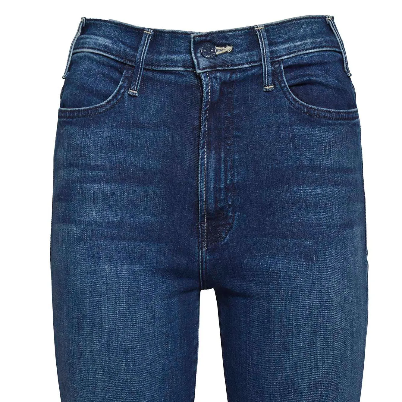 Mother The Hustler Ankle 1307104C jeans blu denim gamba dritta