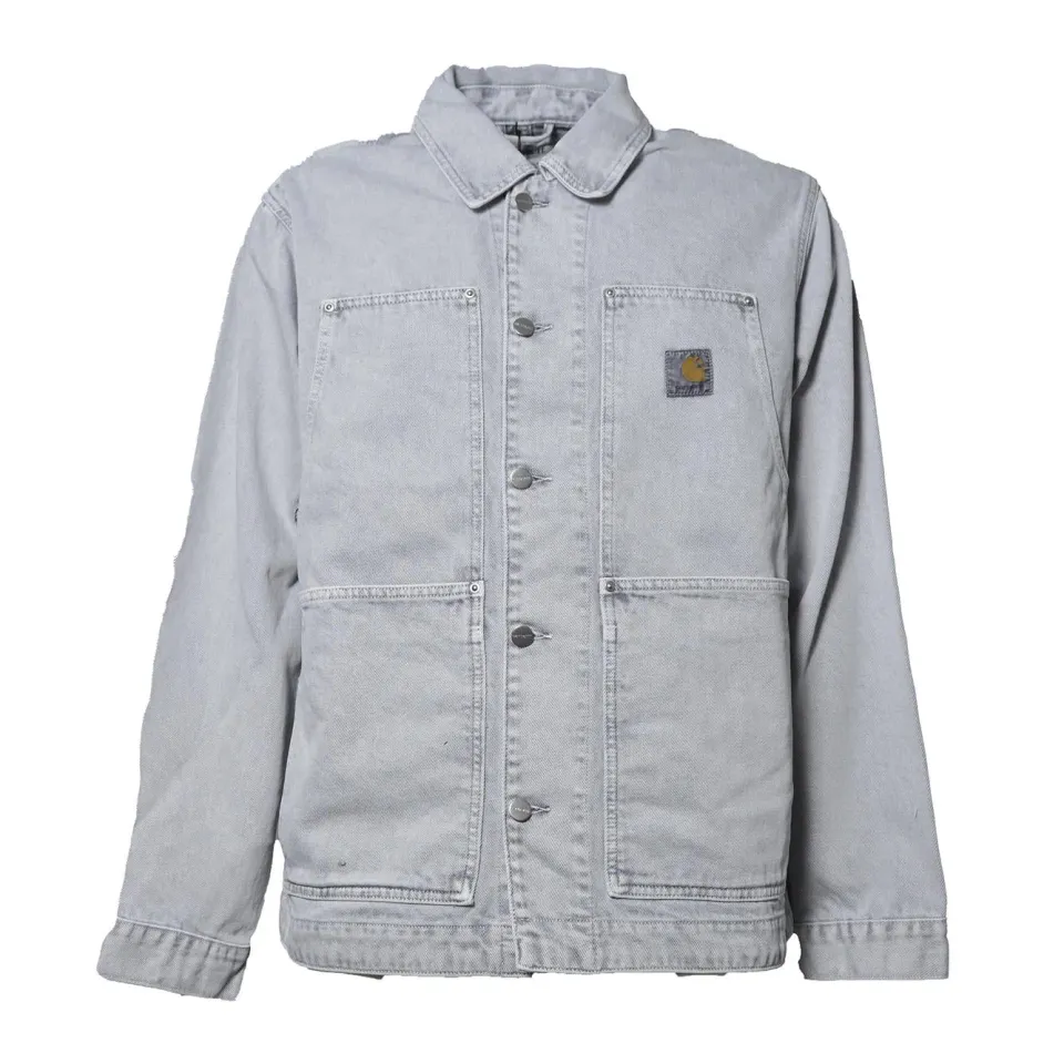 Carhartt WIP OG Double Front I036496 giubbotto jeans denim grigio