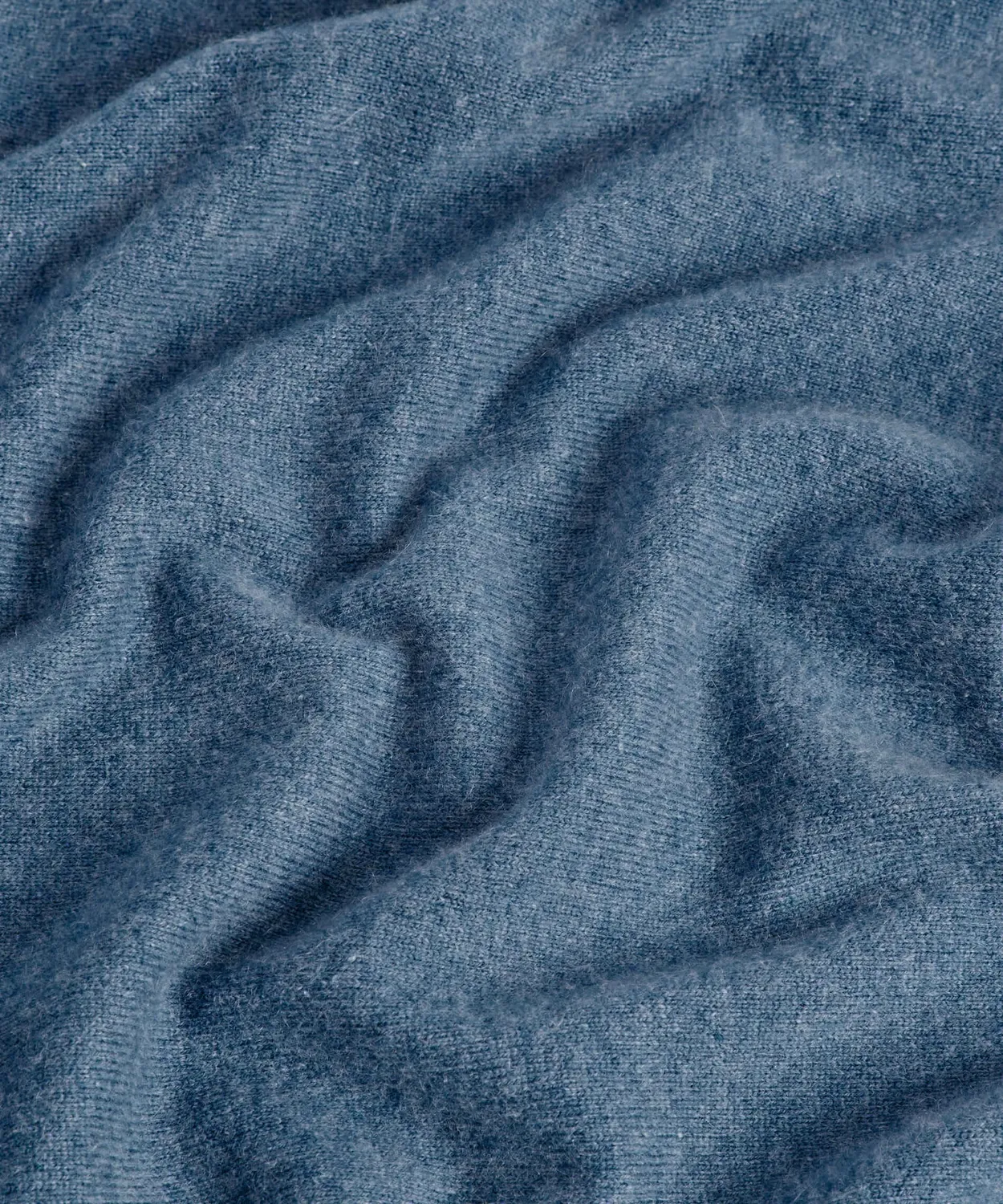 Rodier maglia dolcevita 100% cashmere blu uomo