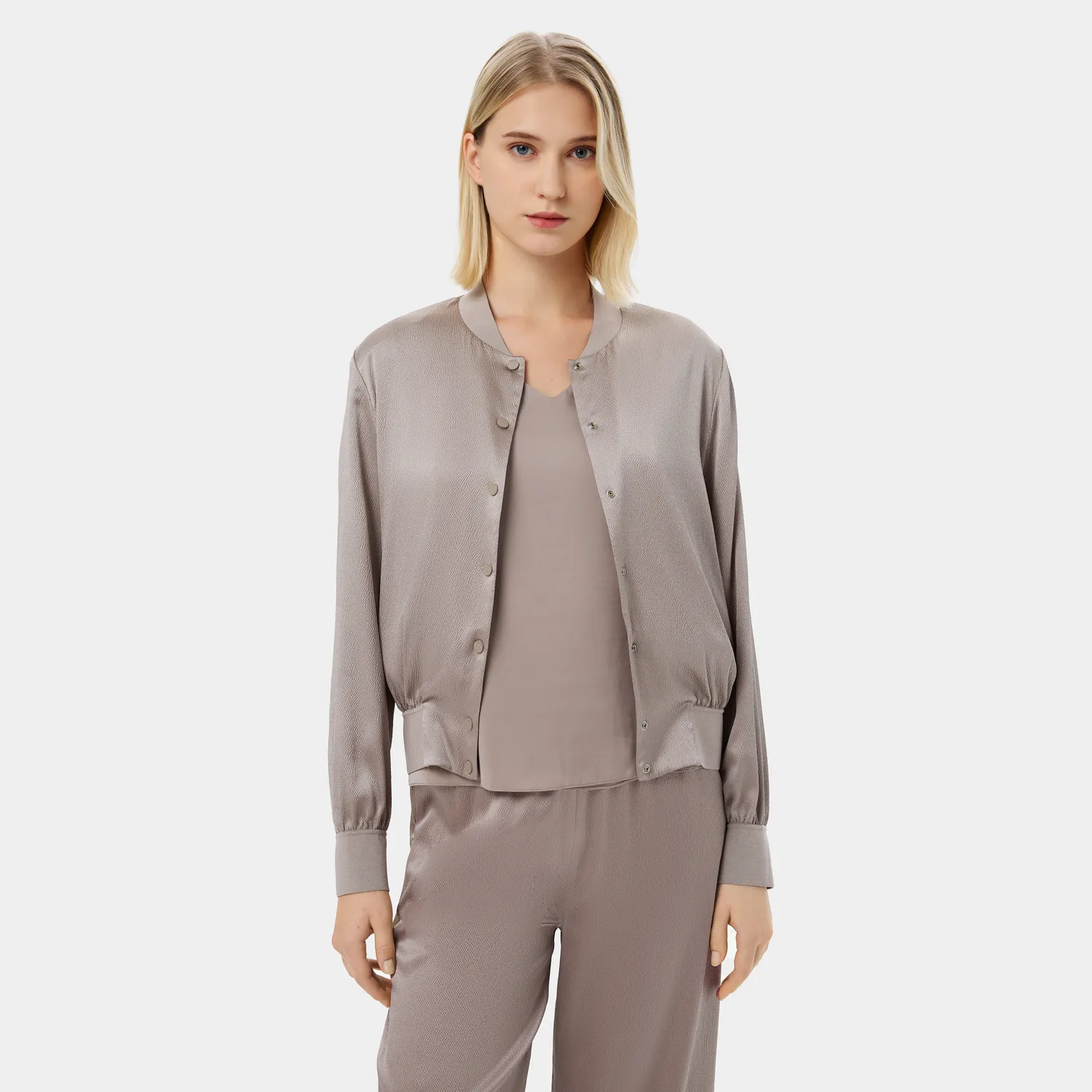 PORTS Beige Breeze pantaloni palazzo beige seta