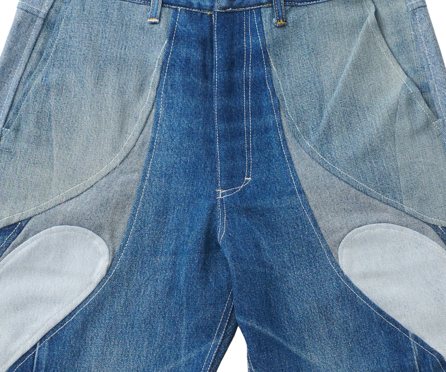 Marcello Pipitone Milano 2 jeans baggy riciclati azzurri
