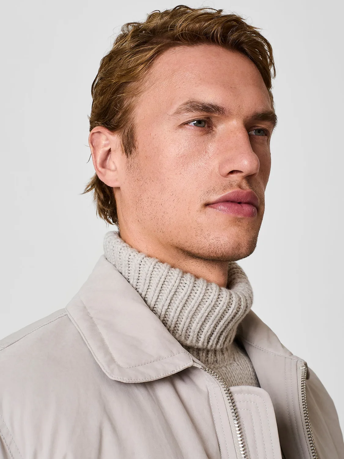 Paul Taylor Aviatore Bomber Imbottito Burro Shearling
