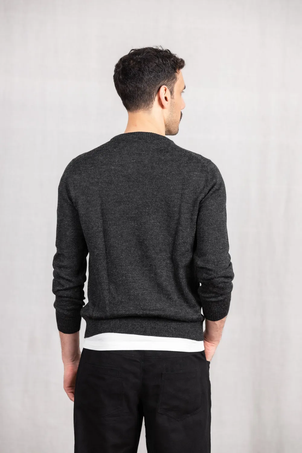 Jyoti Sathee maglione baby alpaca grigio scuro