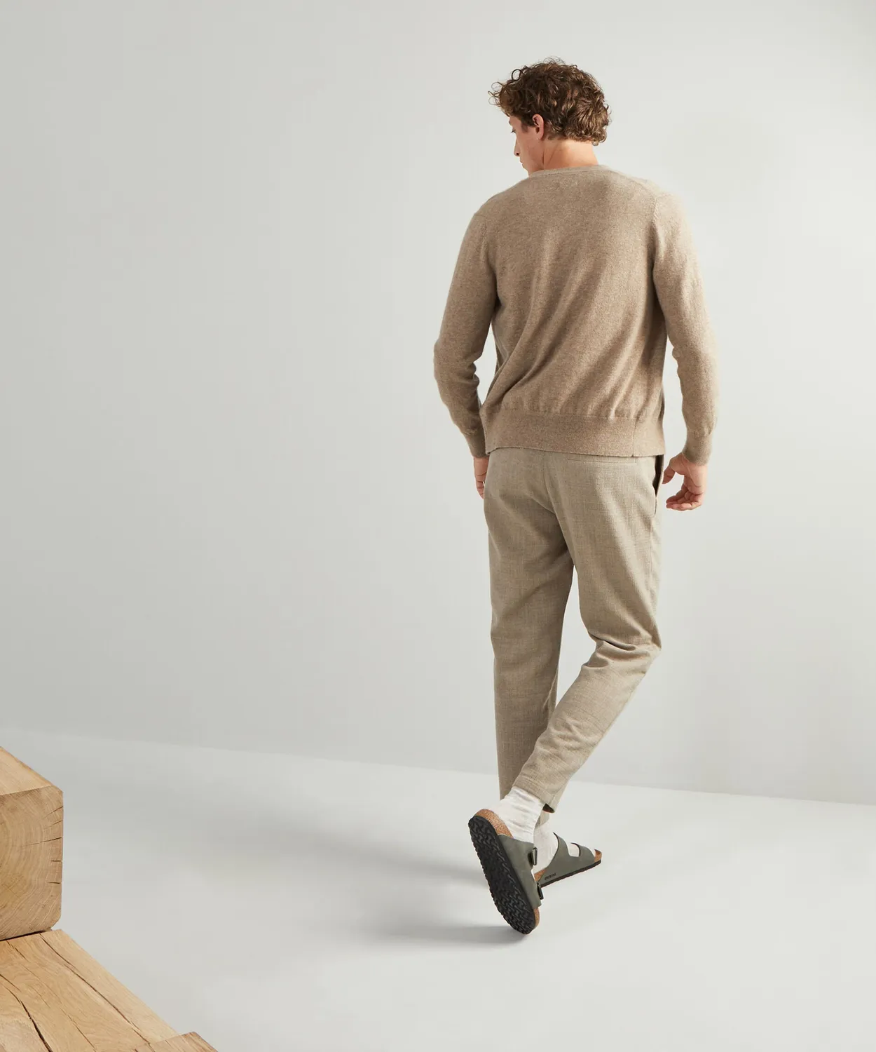 Rodier Cardigan Cashmere 2 Capi Marrone Tortora Uomo